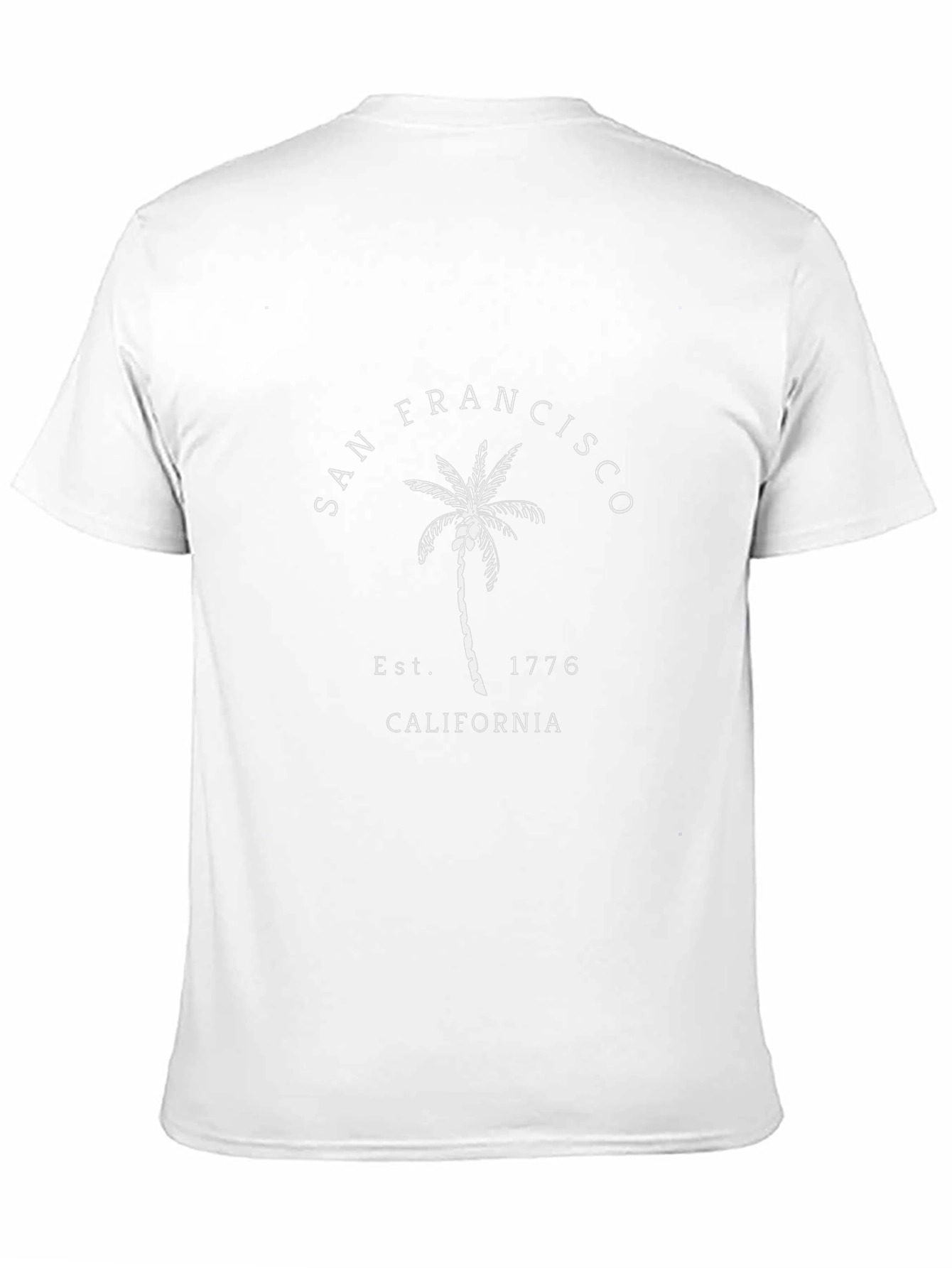 San Francisco Palm Tree Est. 1776 Black T-Shirt
