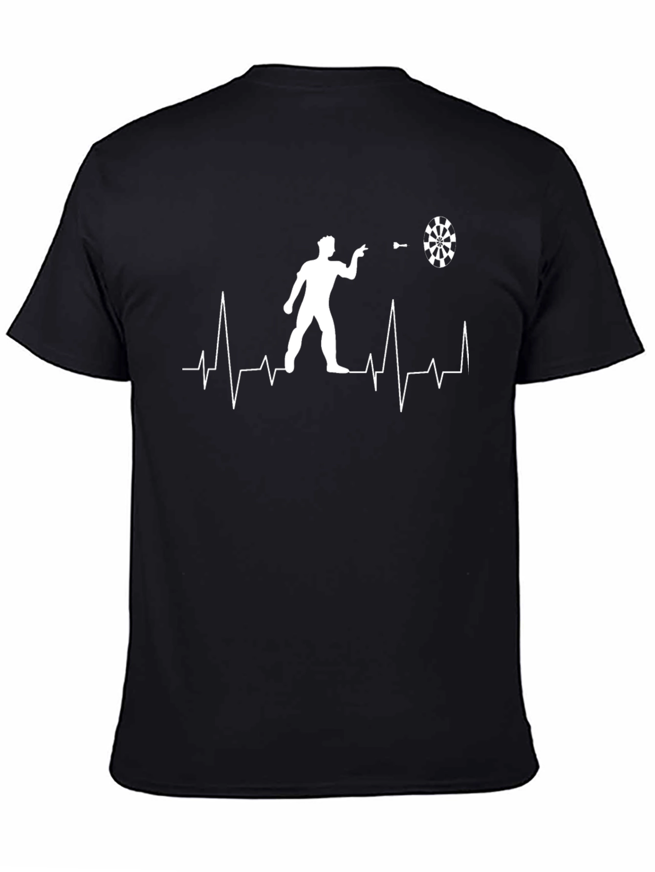 Darts Heartbeat T-Shirt - Cool Dart Player Tee