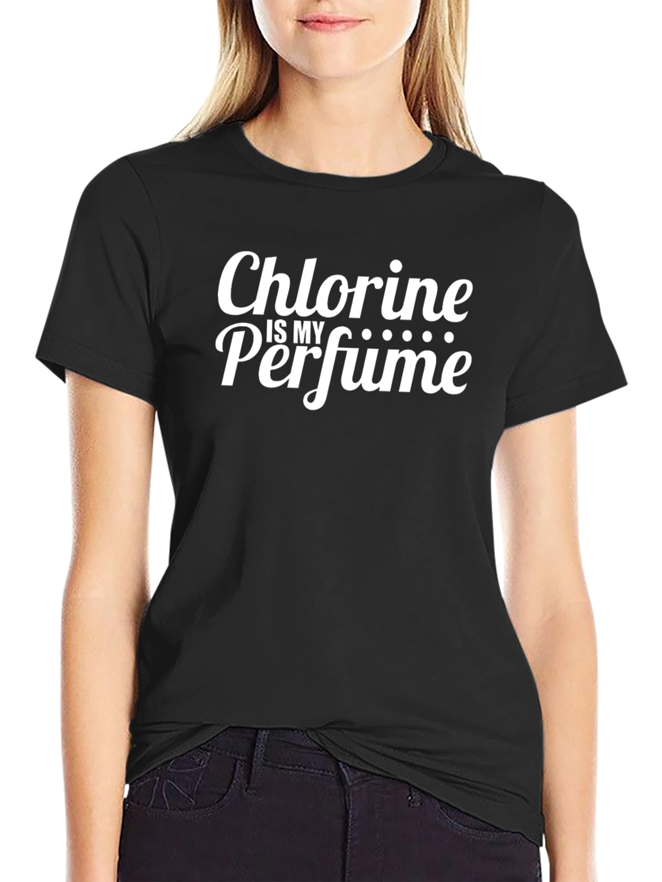 Chlorine is My Perfume T-Shirt Funny Swimmer Tee
