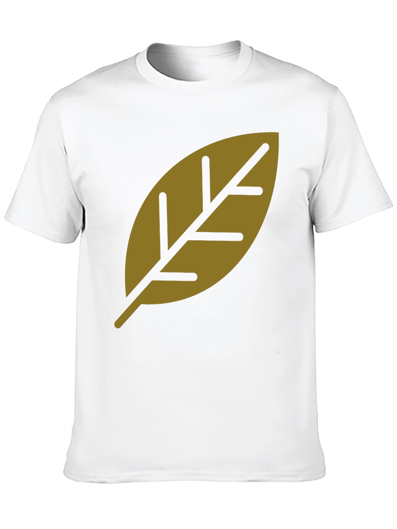 Leaf Graphic Print T-Shirt - Stylish Casual Tee