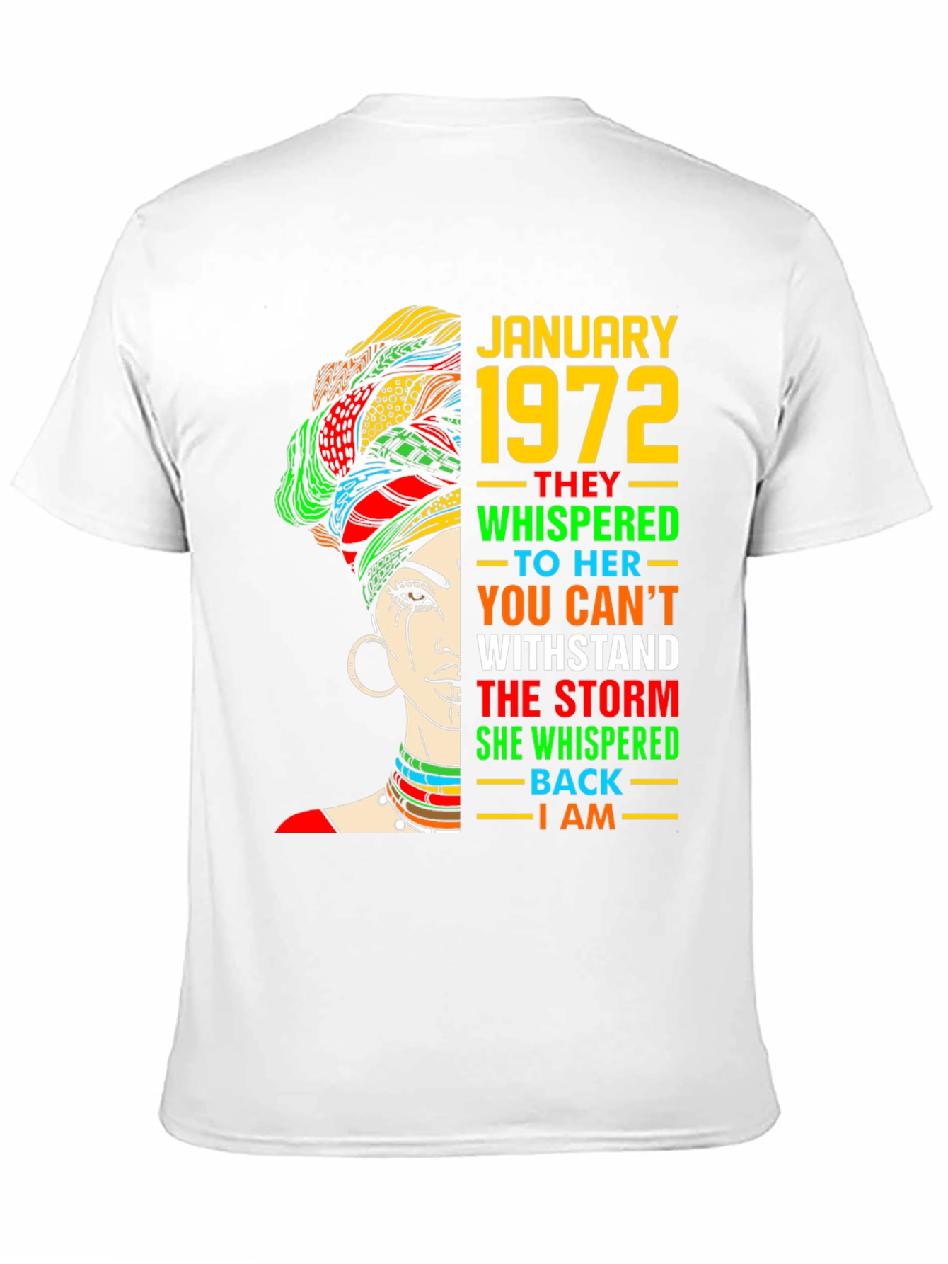 January 1972 Black Woman T-Shirt