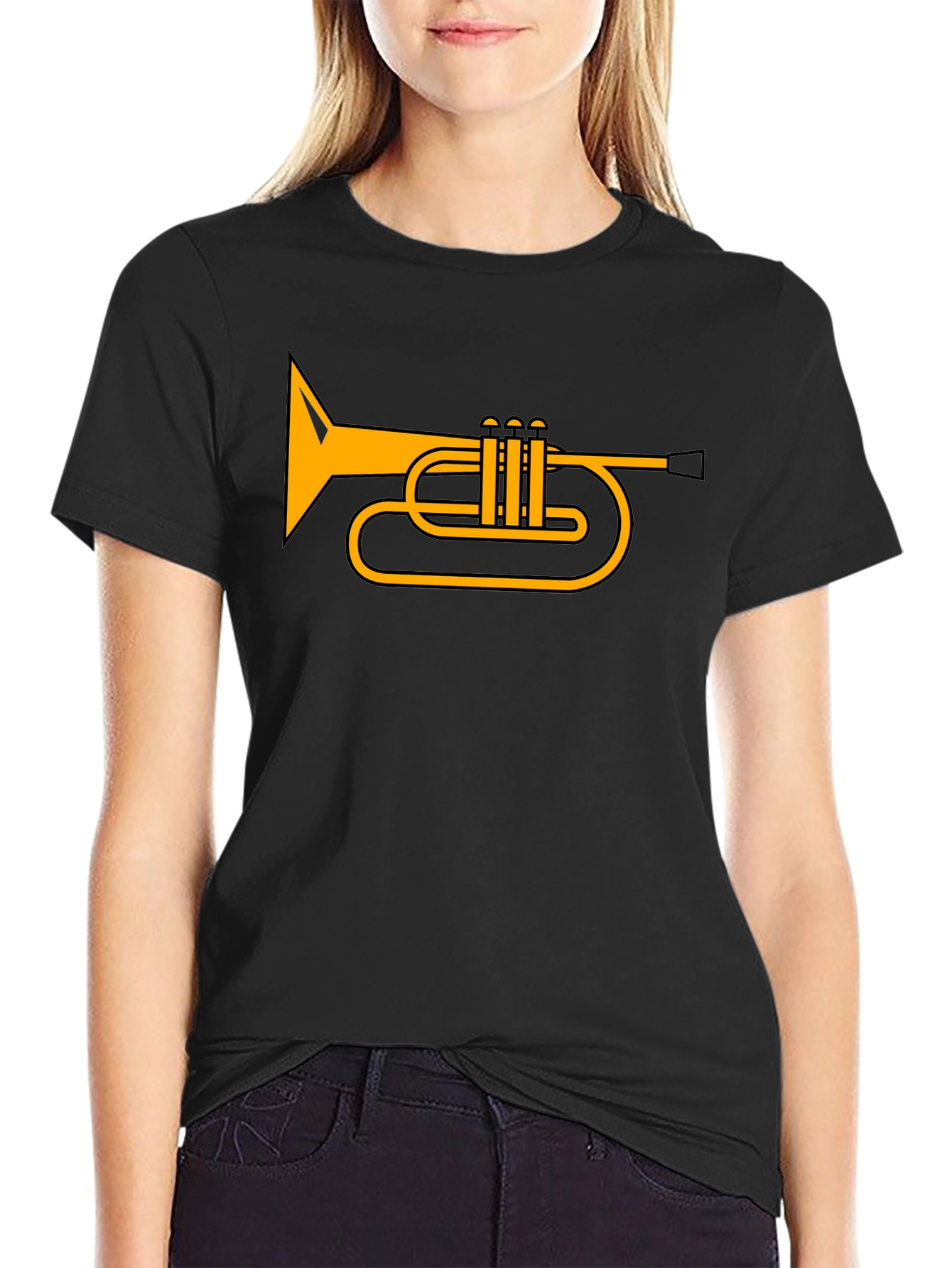Trumpet Graphic T-Shirt - Music Lover Tee