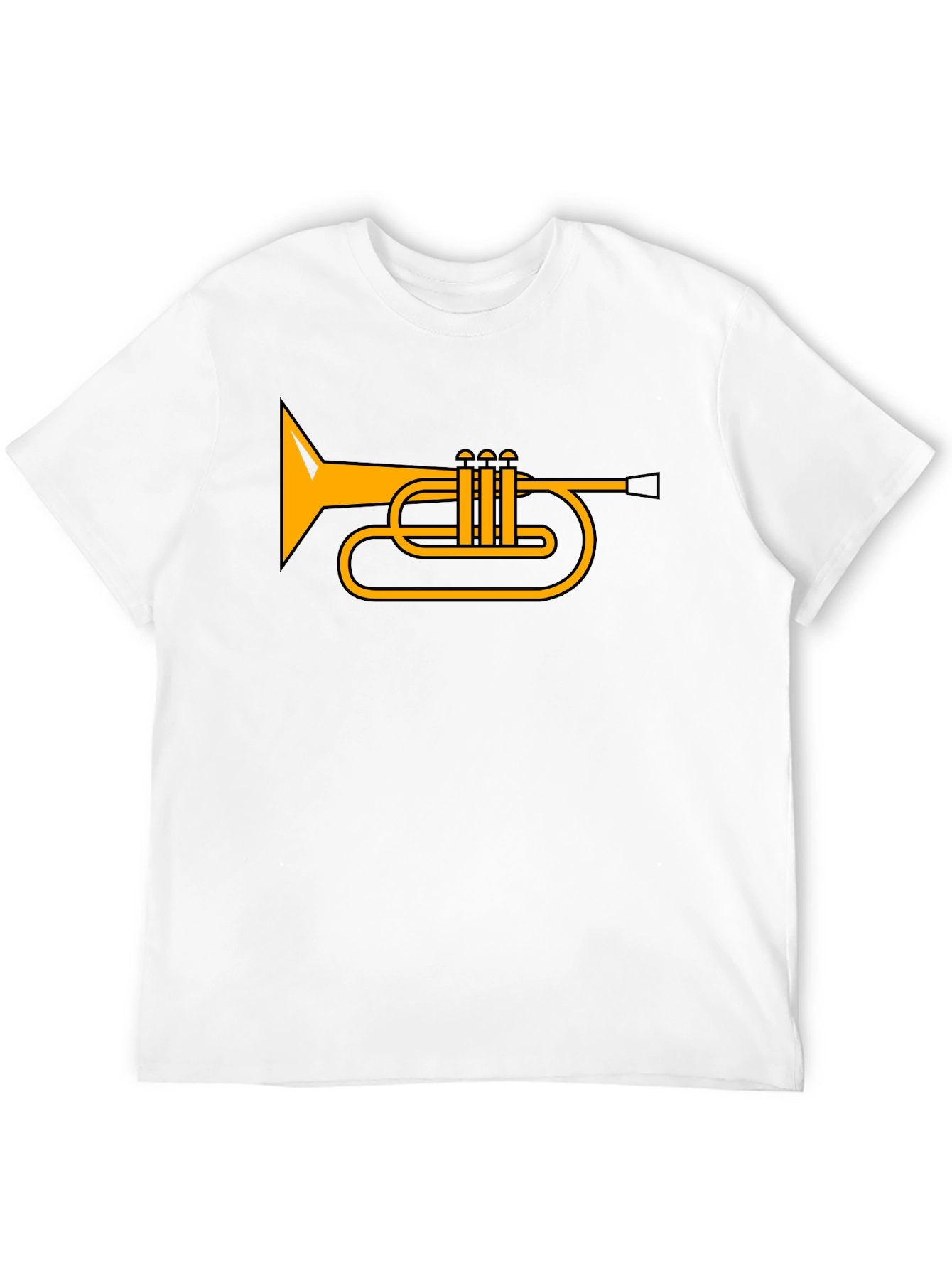 Trumpet Graphic T-Shirt - Music Lover Tee