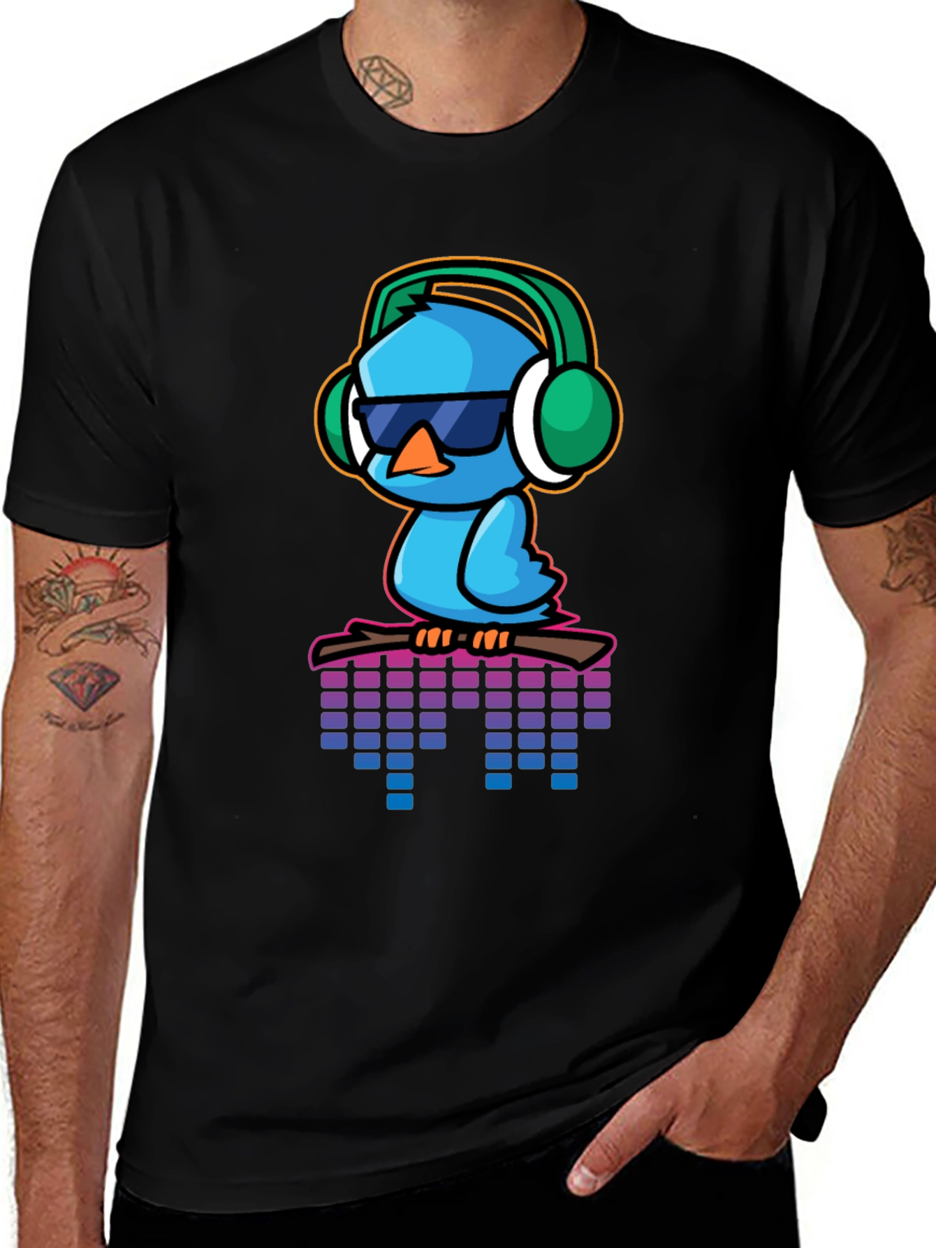 Cool Blue Bird Graphic Tee