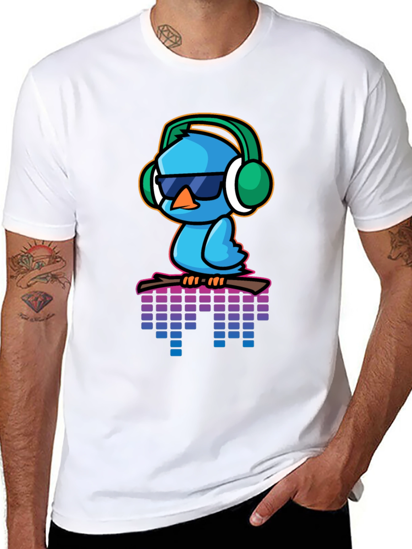 Cool Blue Bird Graphic Tee
