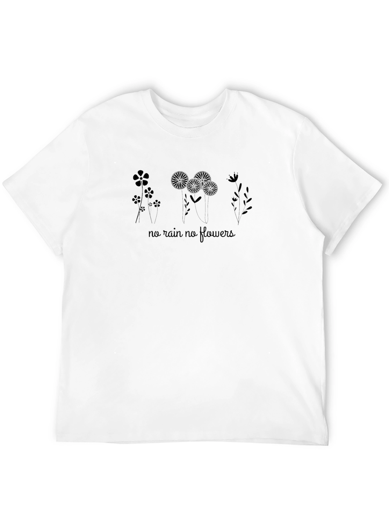 Black No Rain No Flowers Graphic Tee