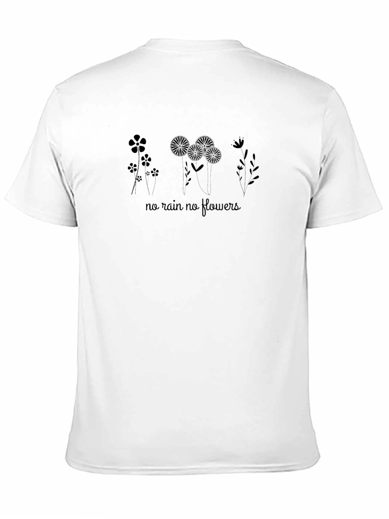 Black No Rain No Flowers Graphic Tee