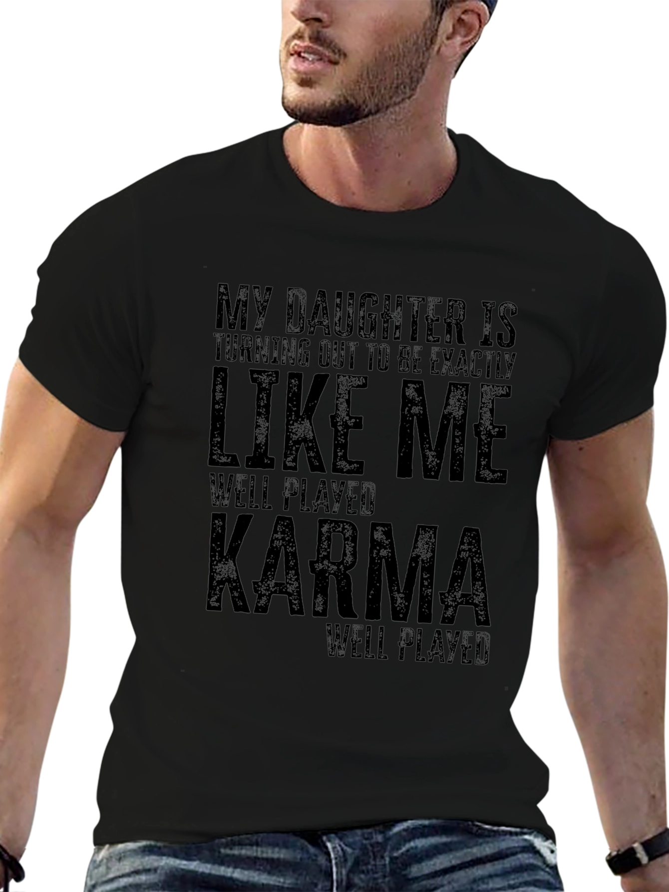 Funny Daughter Like Me Karma T-Shirt
