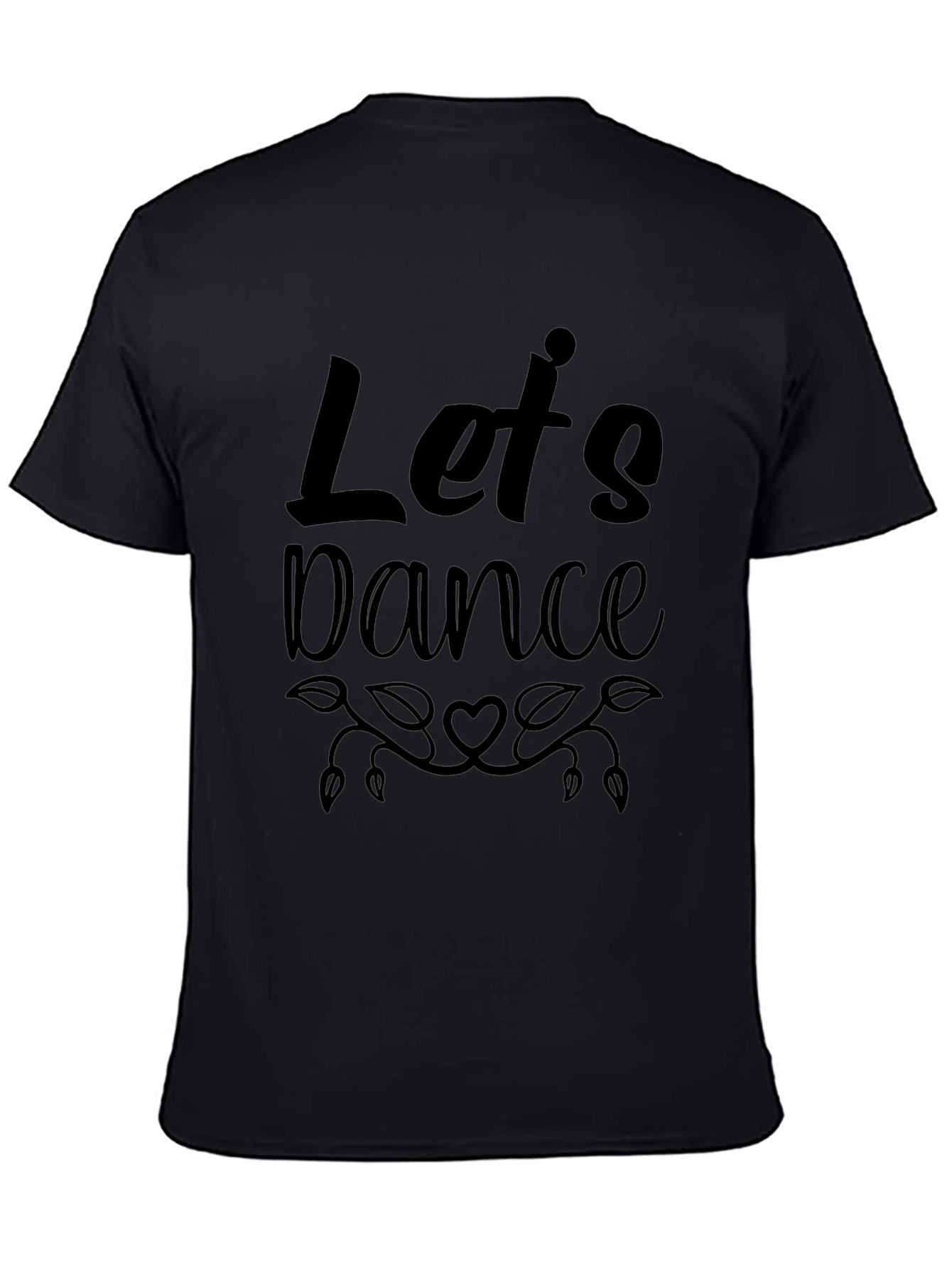 Lets Dance Graphic Black Tee