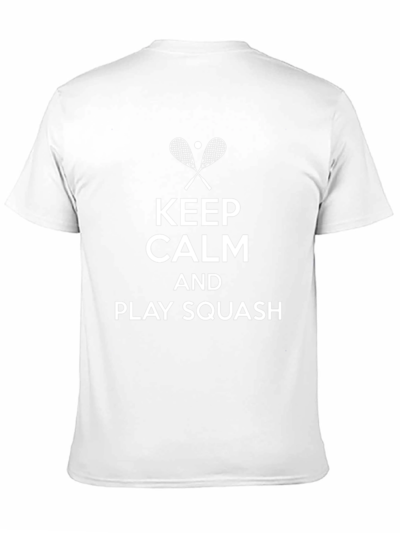 Keep Calm & Play Squash Black T-Shirt