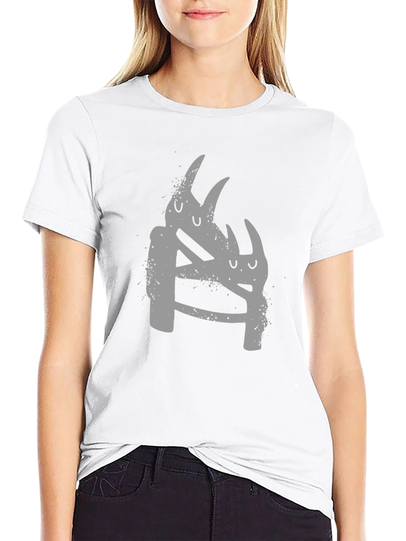 Graphic Print Crew Neck T-Shirt