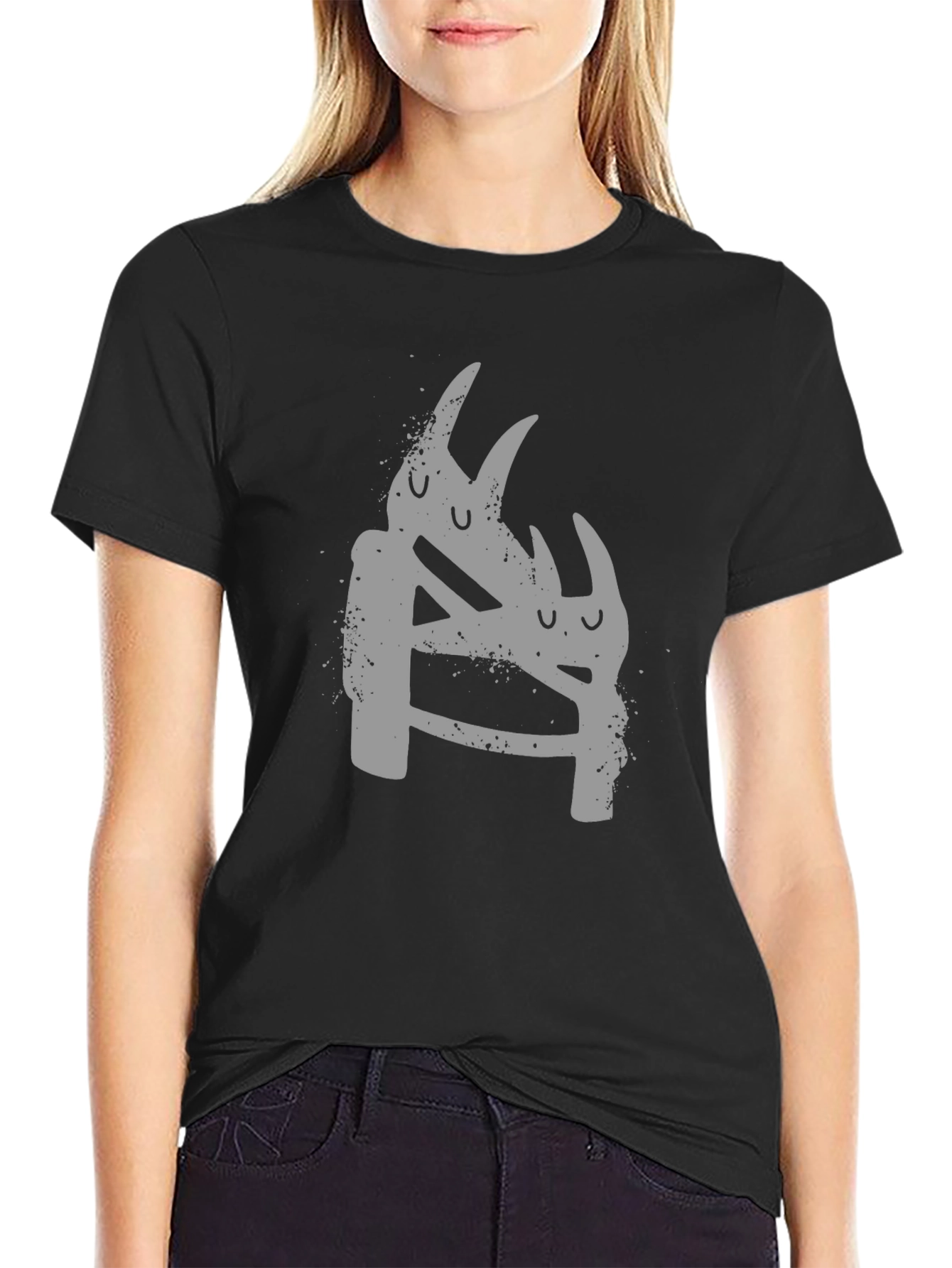 Graphic Print Crew Neck T-Shirt