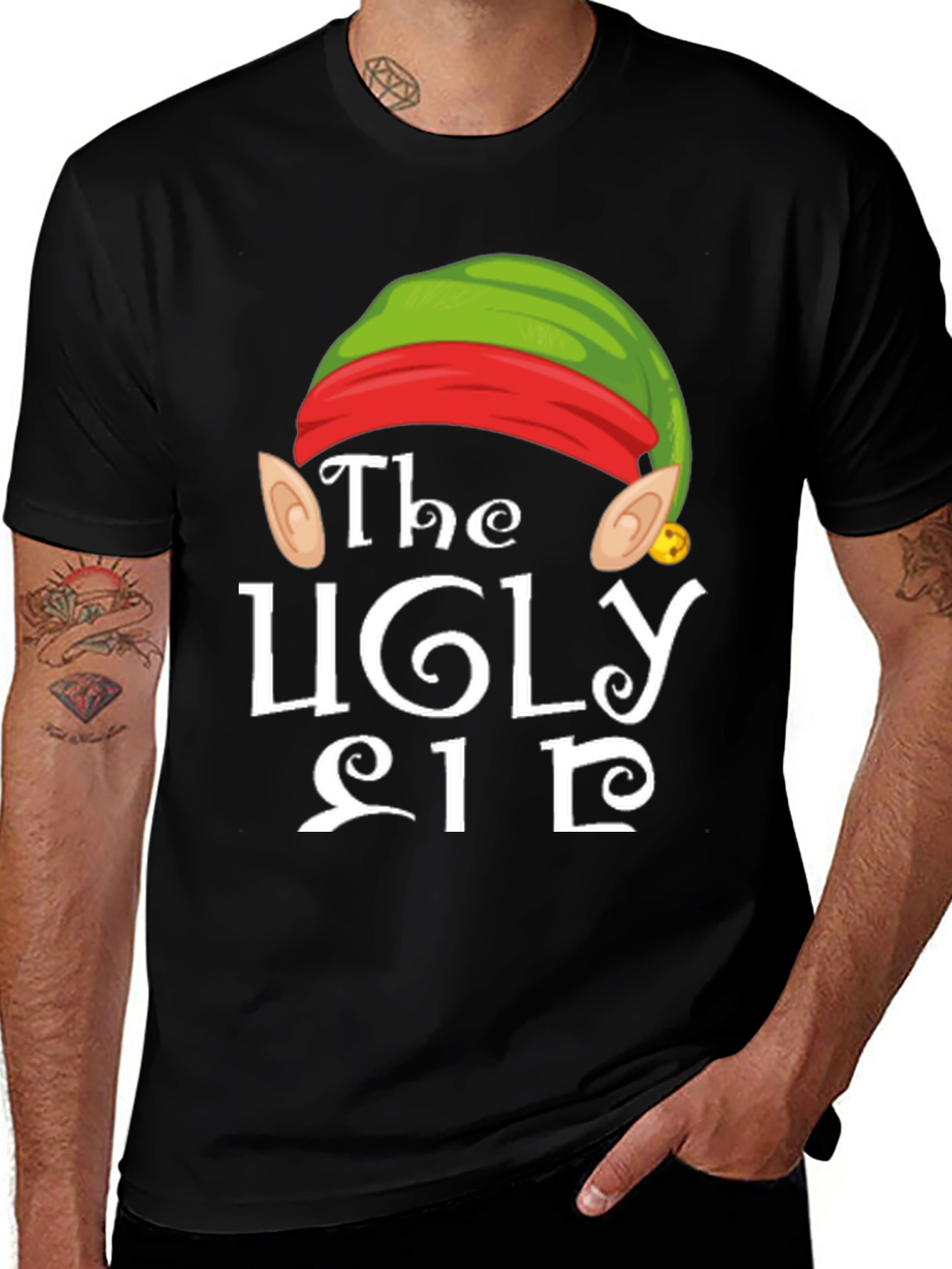 The Ugly Elf Christmas T-Shirt - Holiday Fun