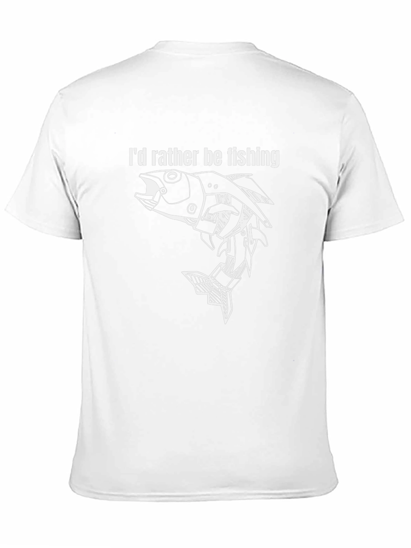 Id Rather Be Fishing T-Shirt - Black Graphic Print
