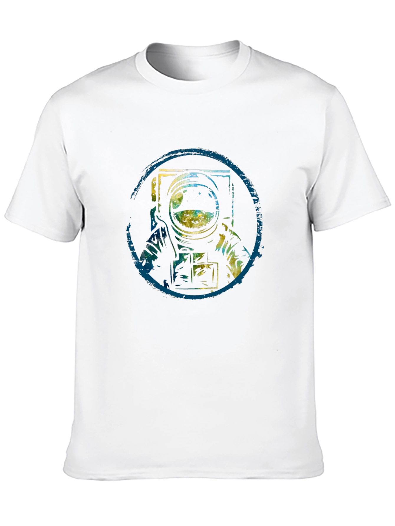 Astronaut Graphic Tee - Black Cotton Blend