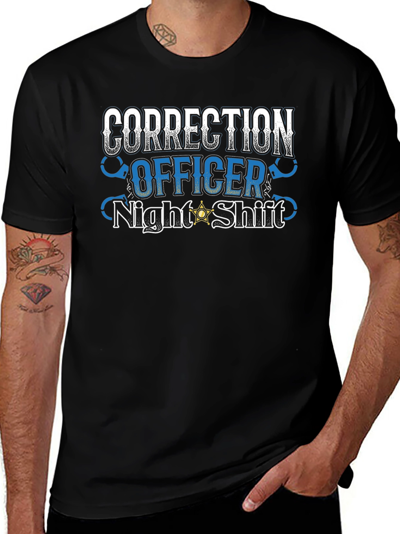 Correction Officer Night Shift Graphic Tee