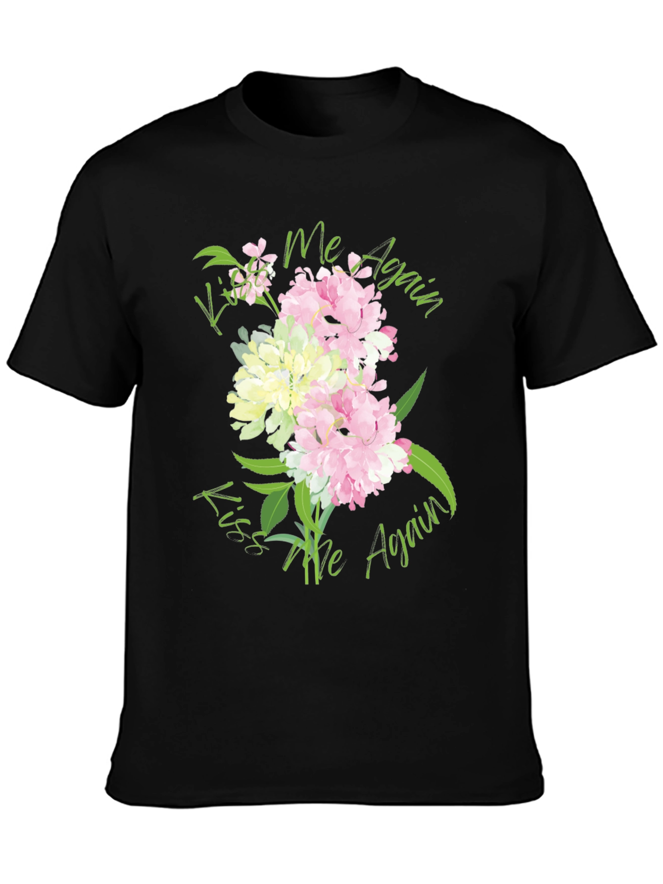 Kiss Me Again Floral Graphic T-Shirt