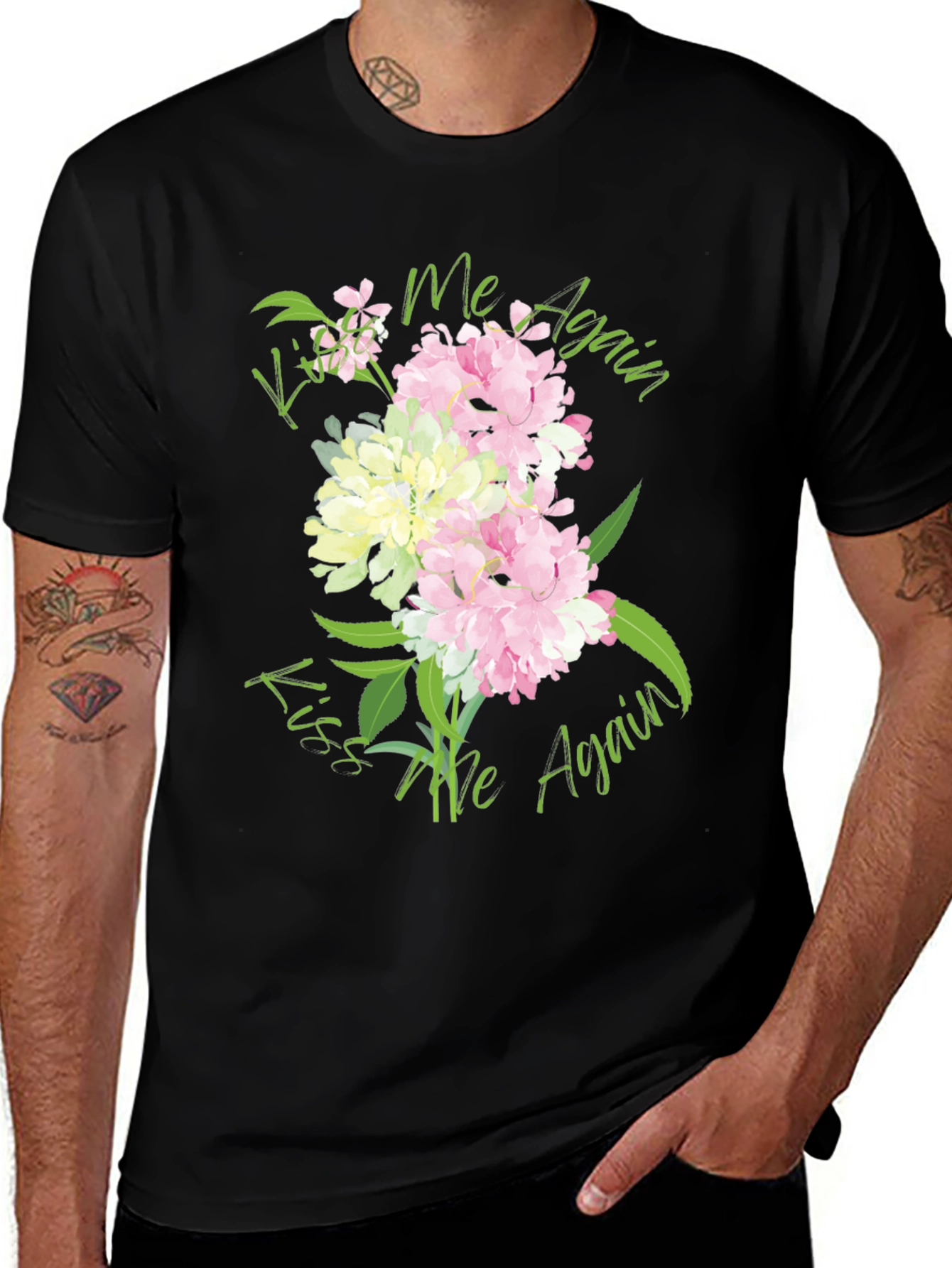 Kiss Me Again Floral Graphic T-Shirt