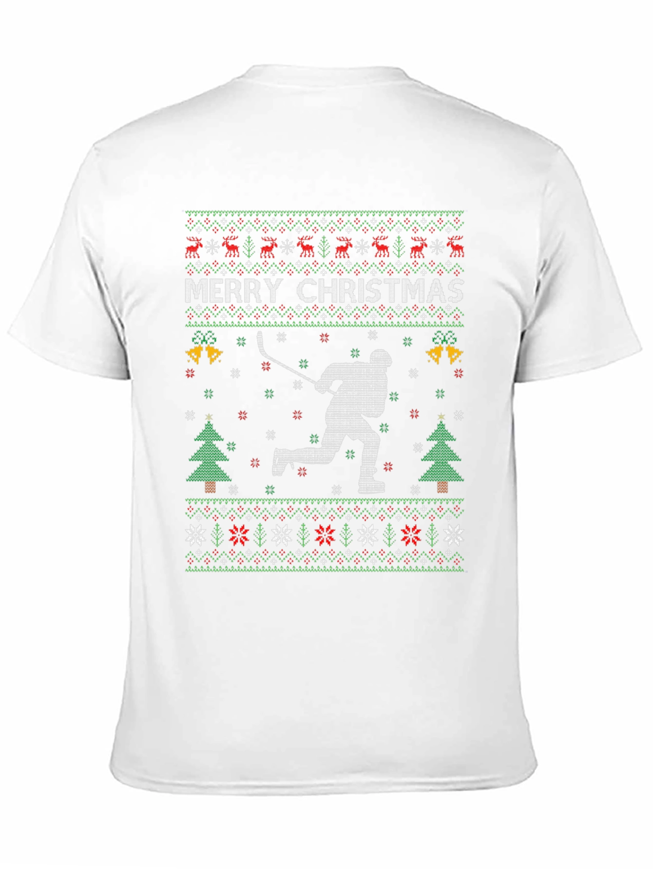 Merry Christmas Hockey Ugly Sweater T-Shirt
