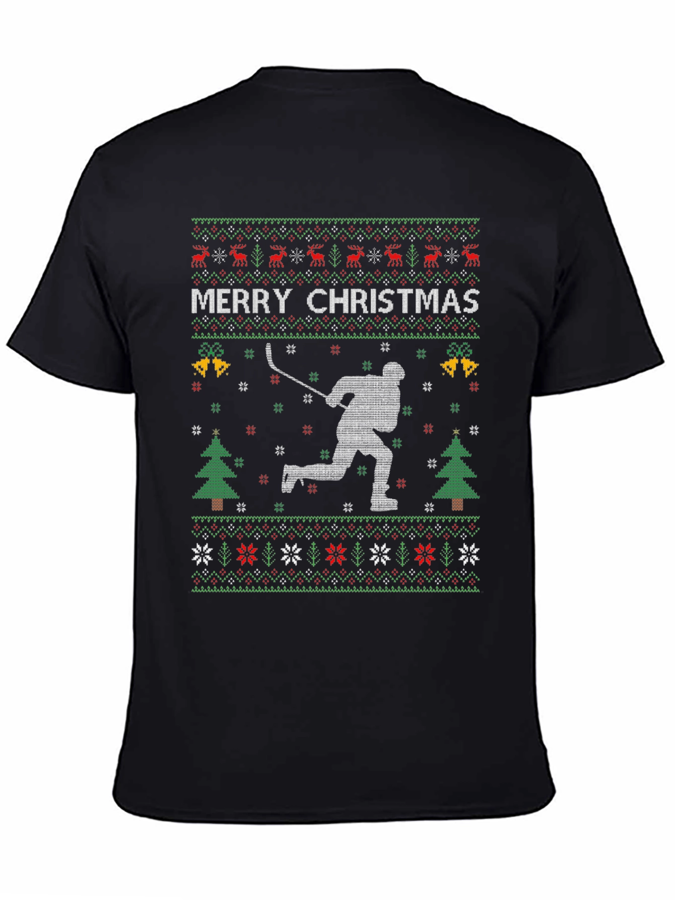 Merry Christmas Hockey Ugly Sweater T-Shirt