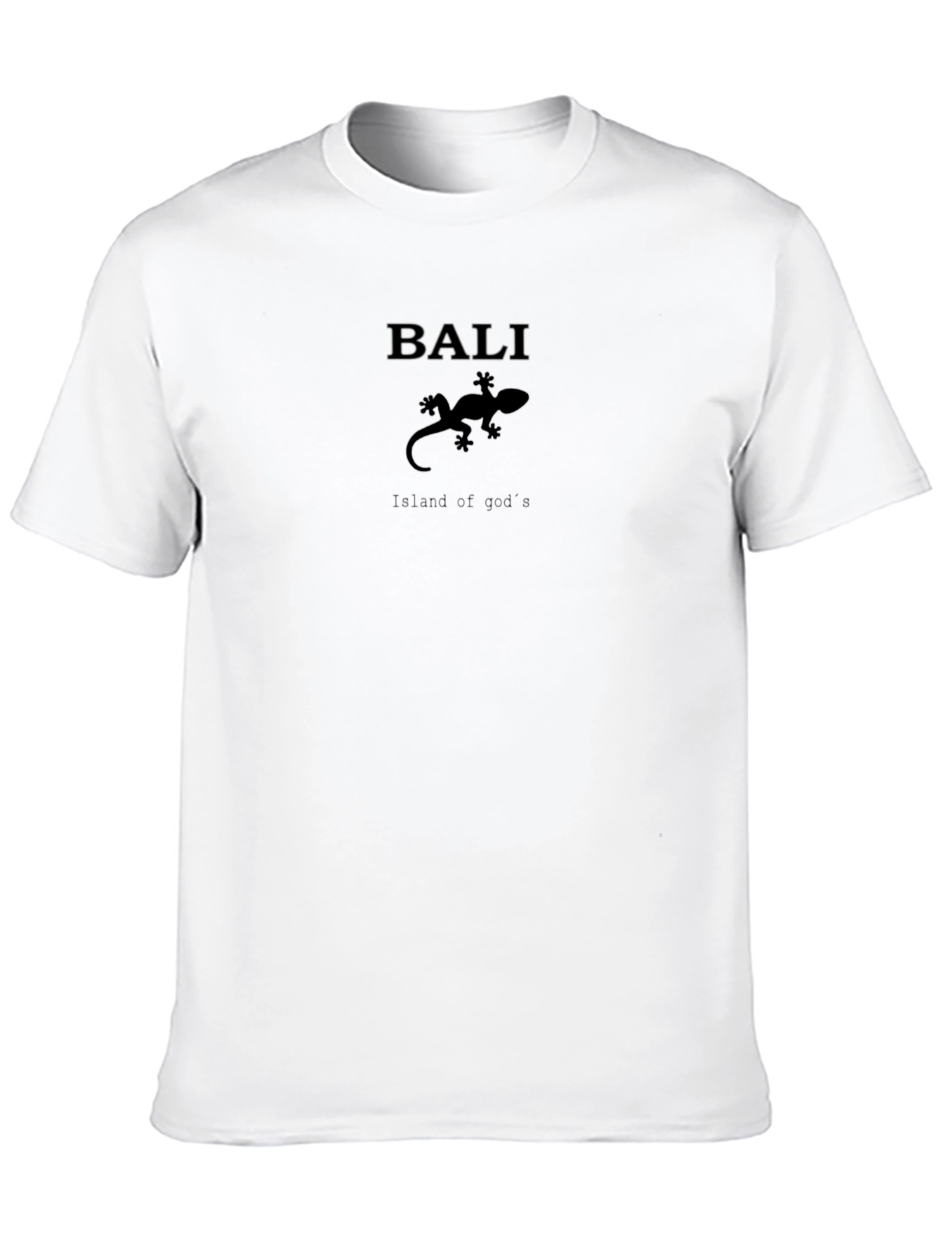 Bali Lizard T-Shirt - Island of Gods Black Tee
