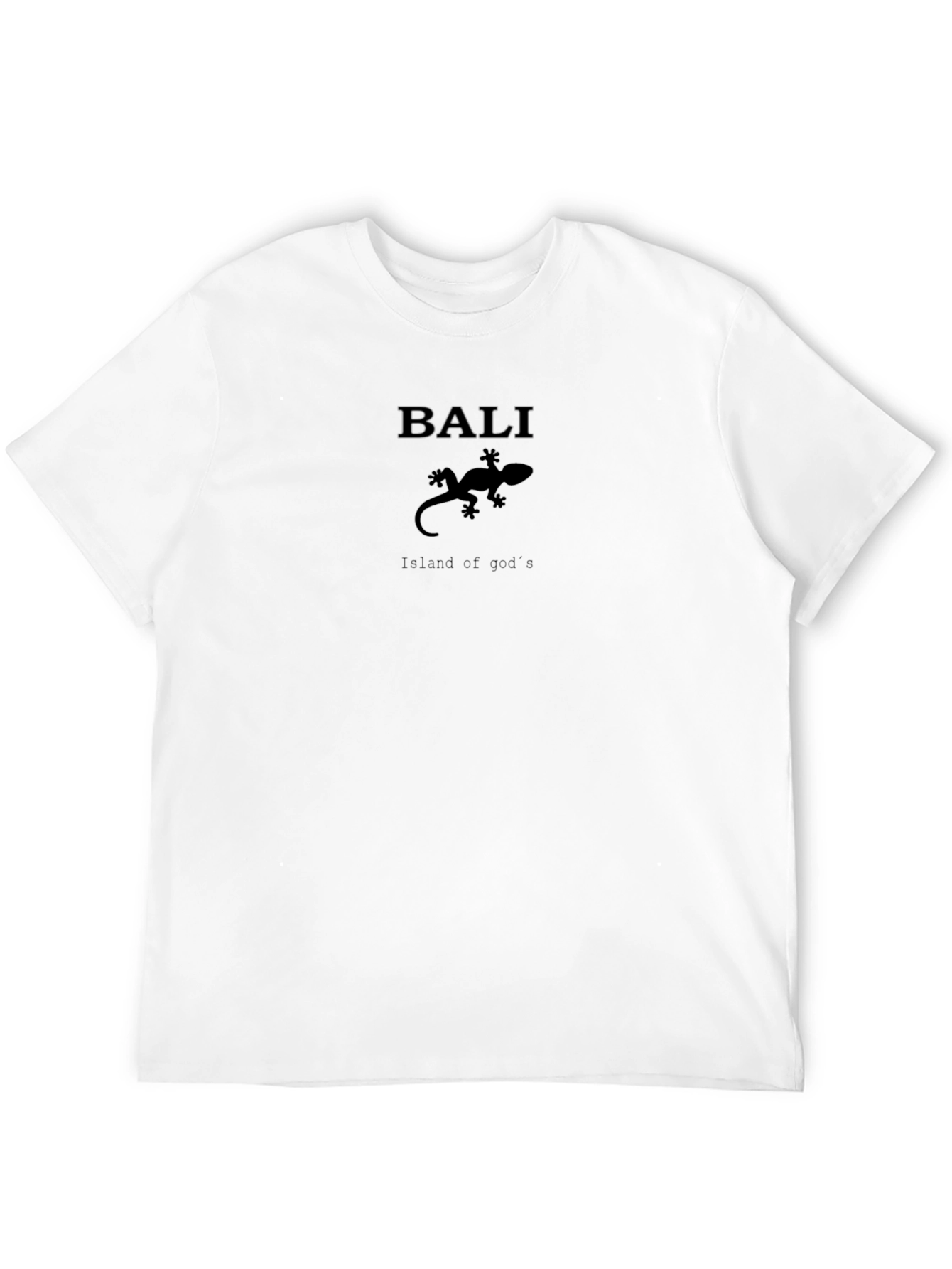 Bali Lizard T-Shirt - Island of Gods Black Tee