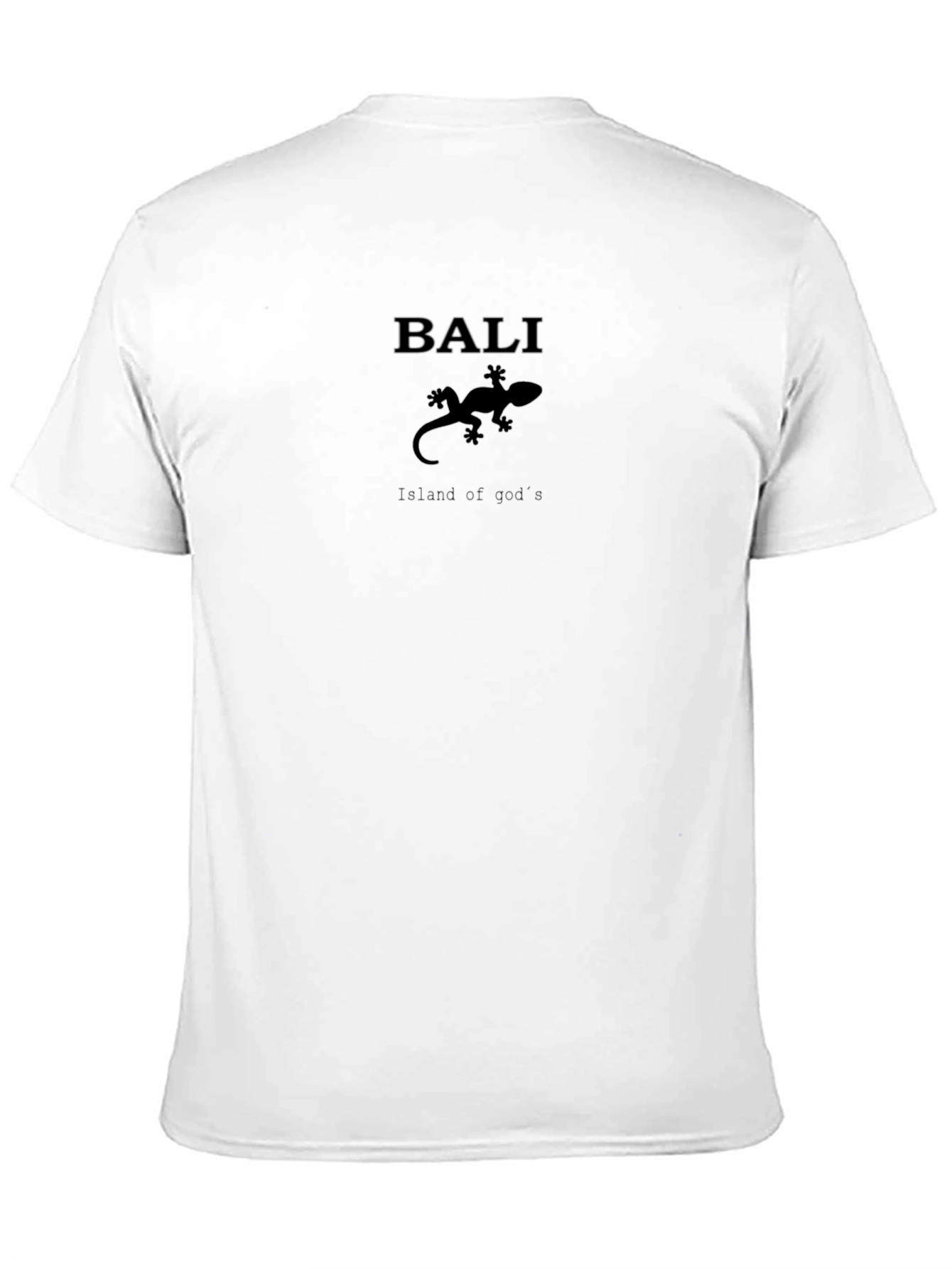 Bali Lizard T-Shirt - Island of Gods Black Tee