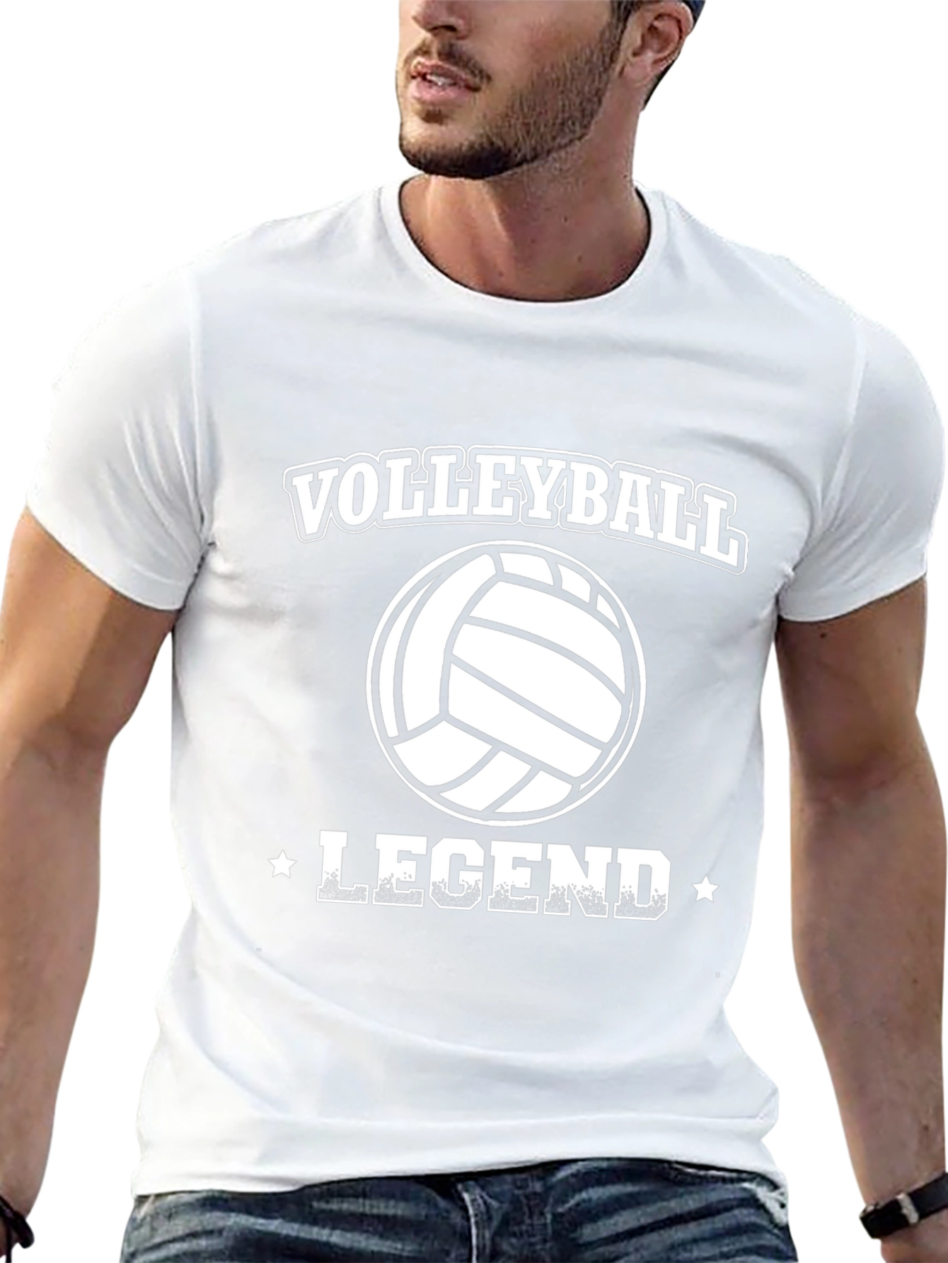 Volleyball Legend Black Graphic Tee