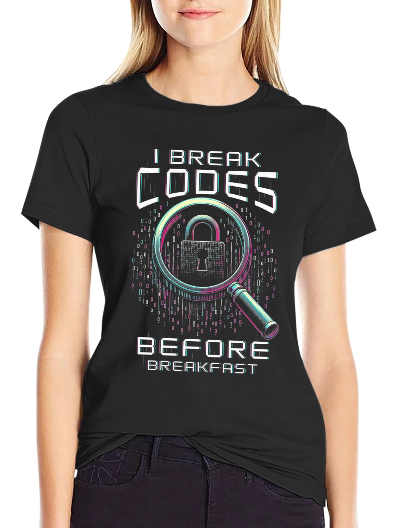 I Break Codes T-Shirt - Hacker Cybersecurity Tee