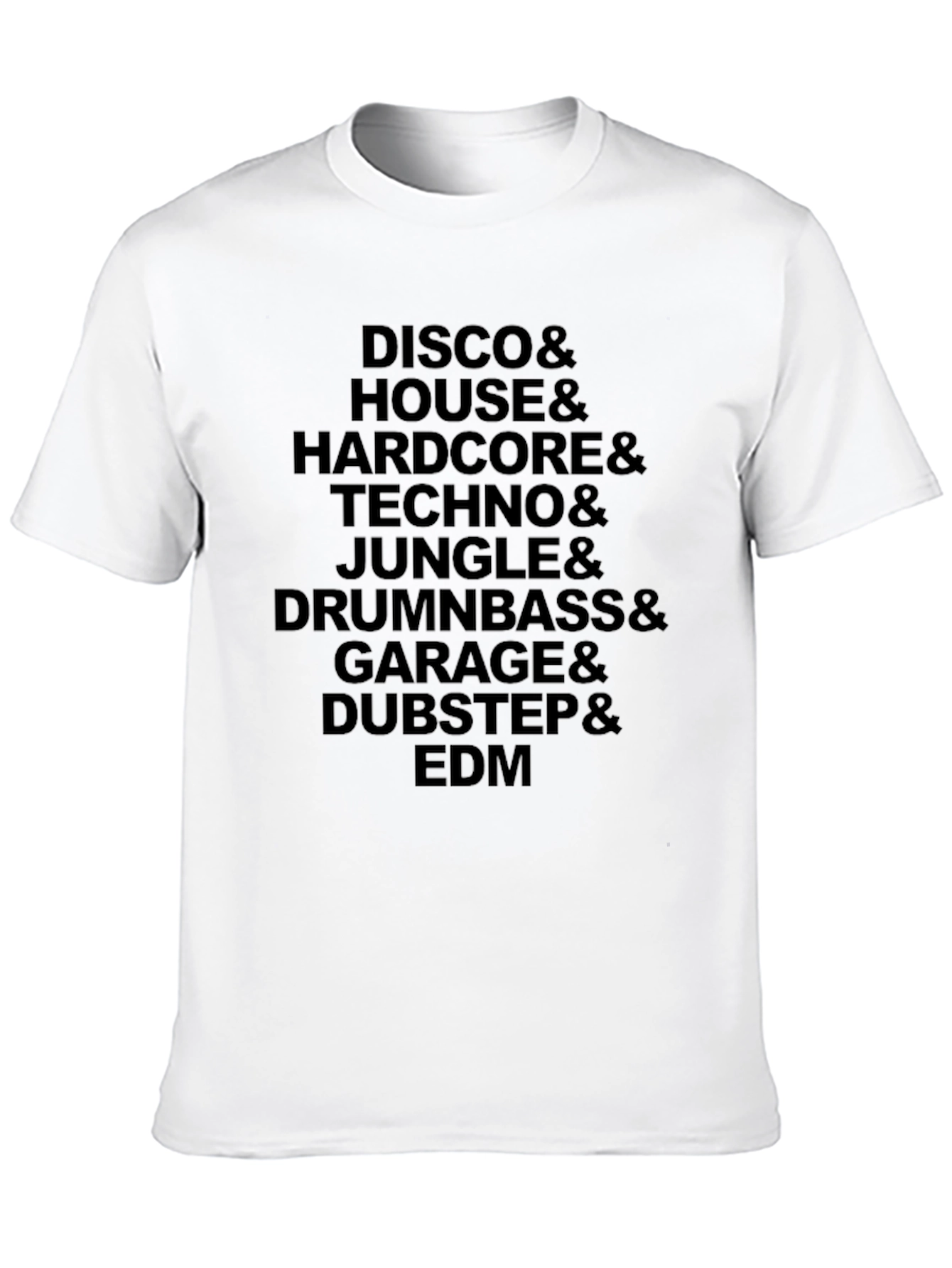 Music Genre Graphic Tee - Disco to EDM