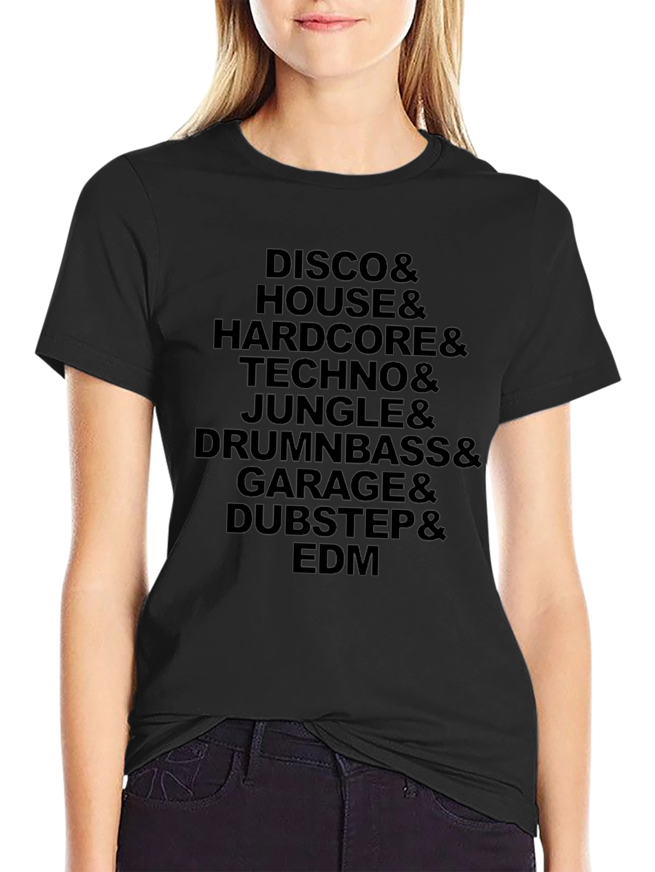Music Genre Graphic Tee - Disco to EDM
