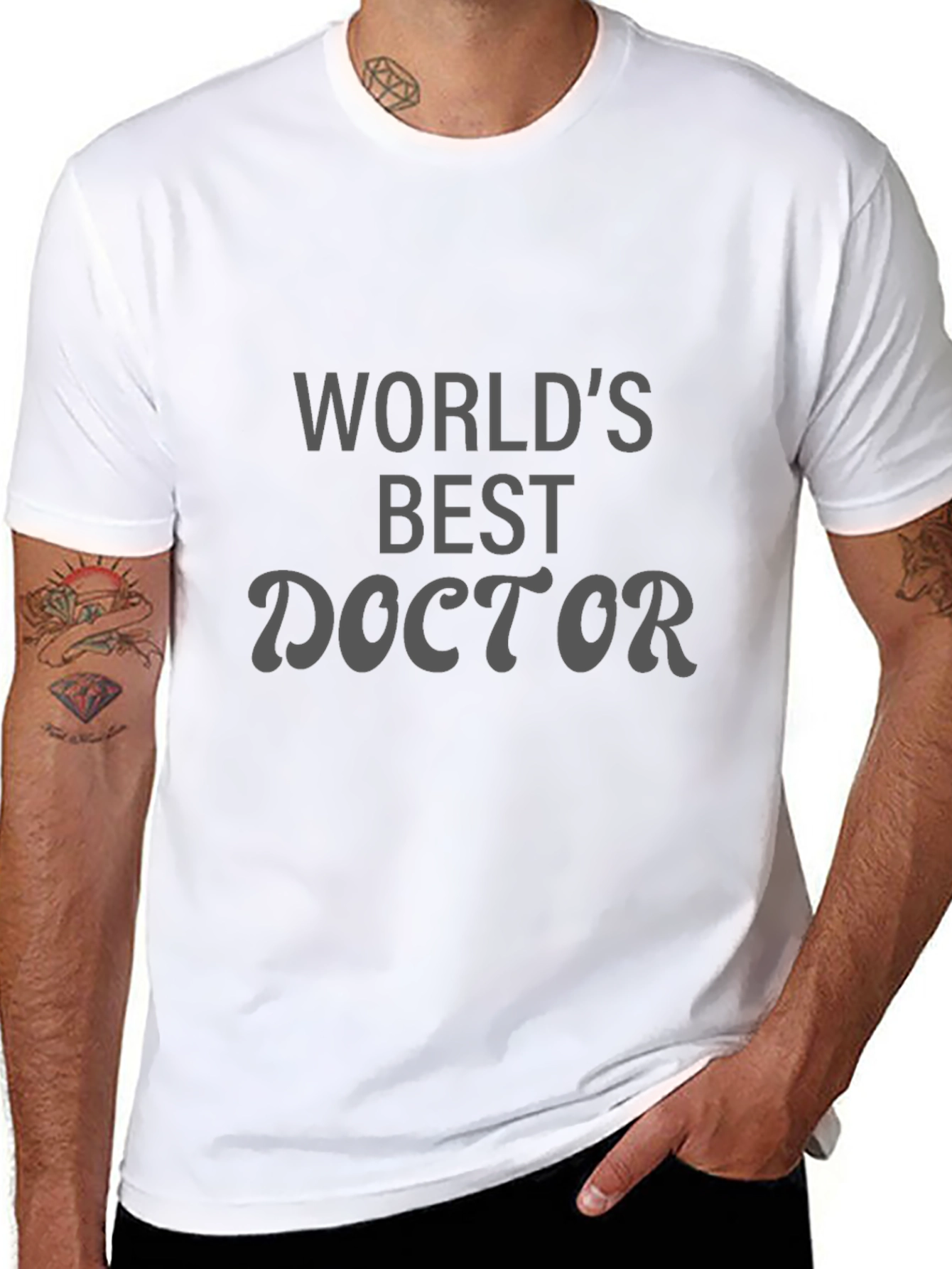 Worlds Best Doctor Black T-Shirt