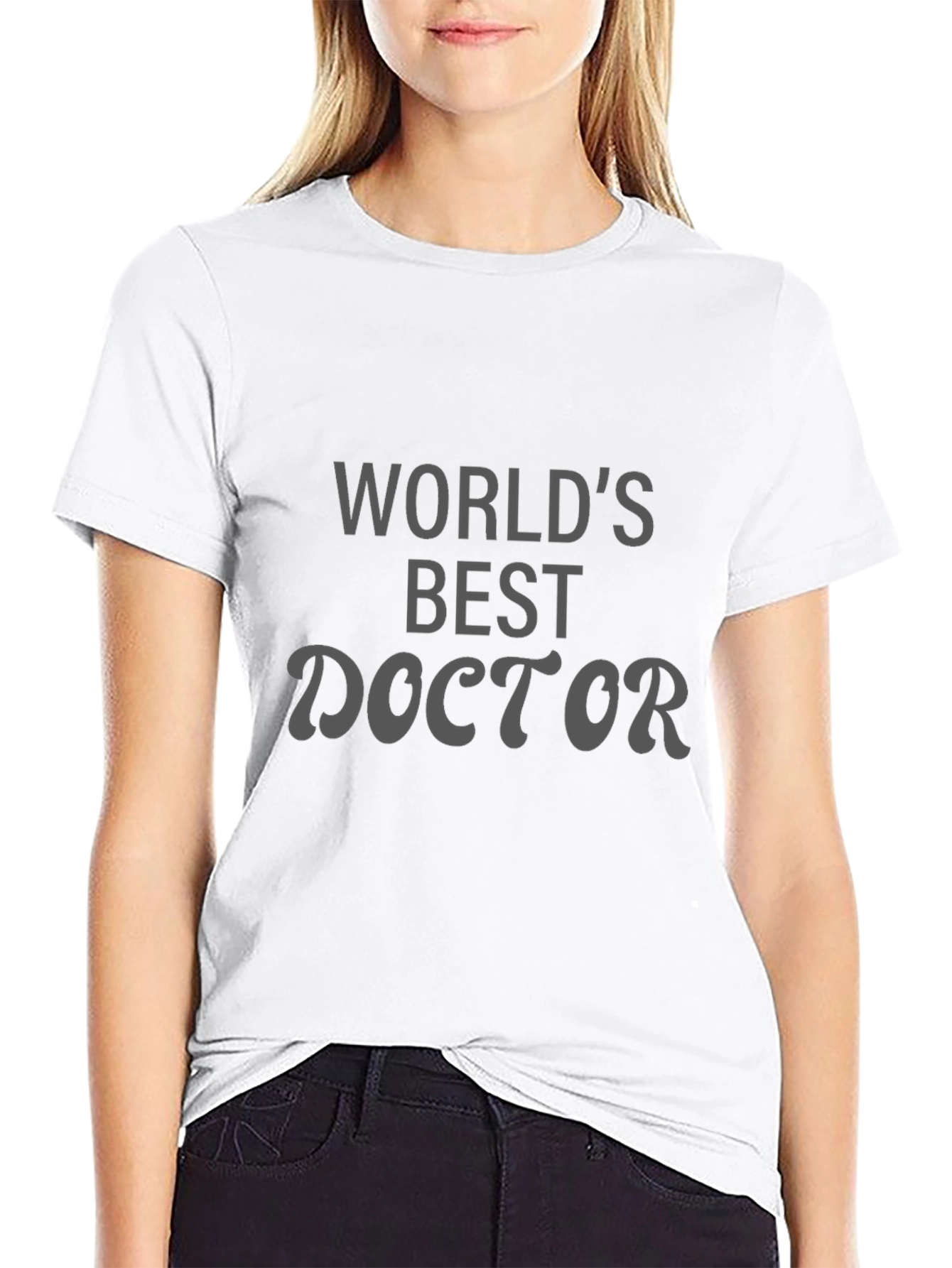 Worlds Best Doctor Black T-Shirt