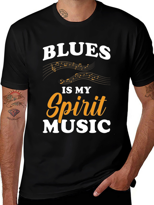 Blues Is My Spirit Music Graphic T-Shirt