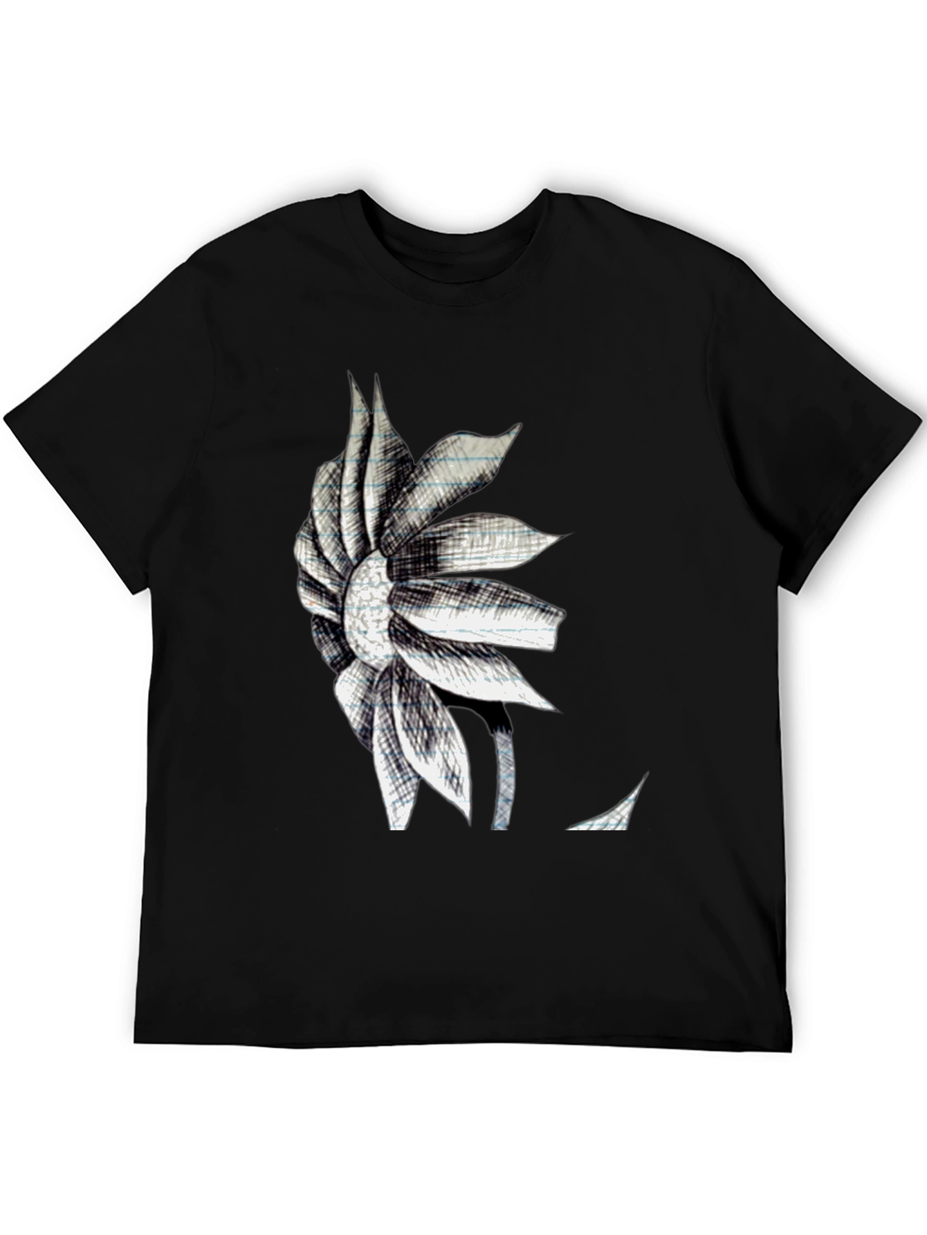 Modern Floral Sketch Graphic Tee