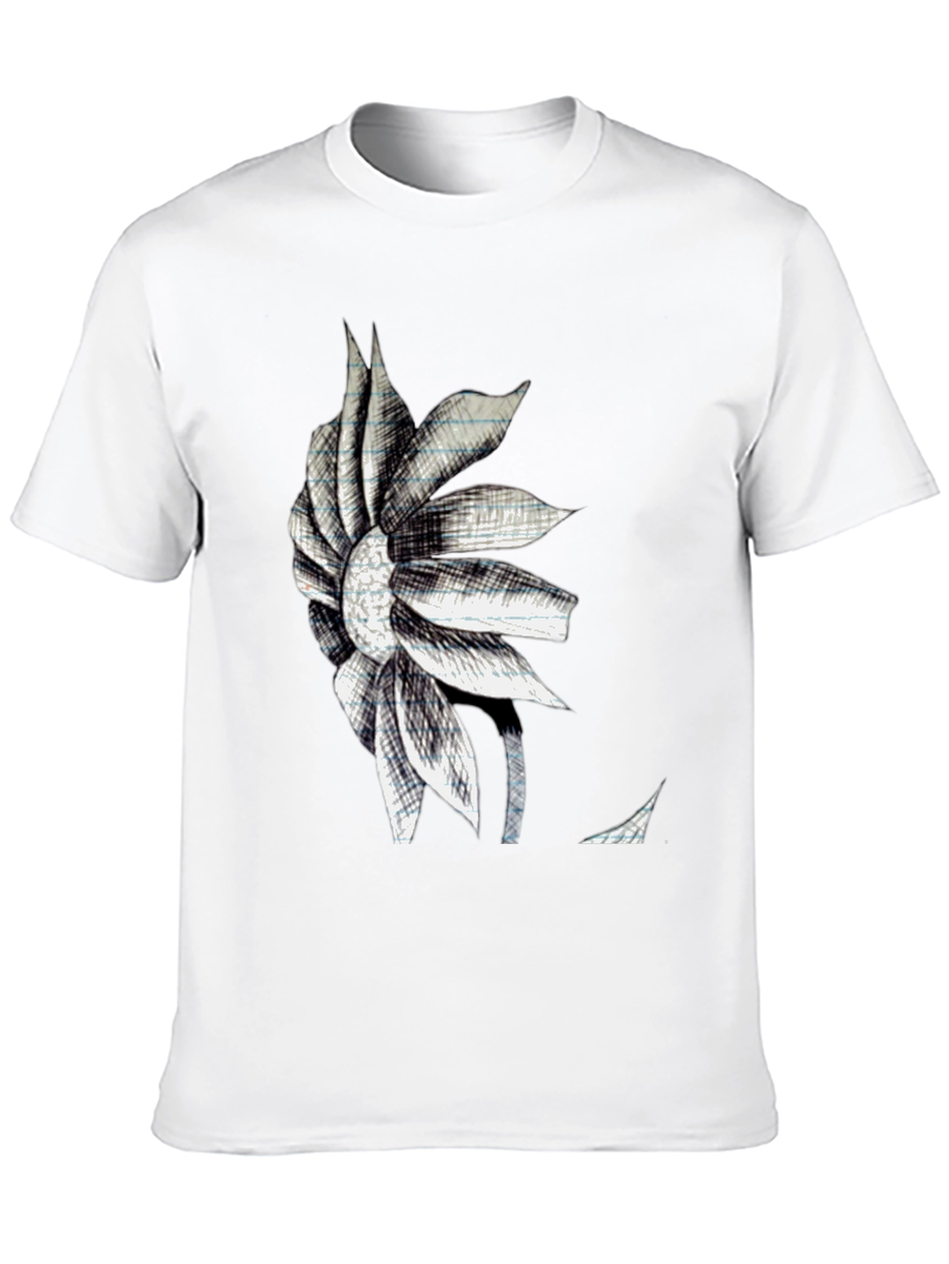 Modern Floral Sketch Graphic Tee
