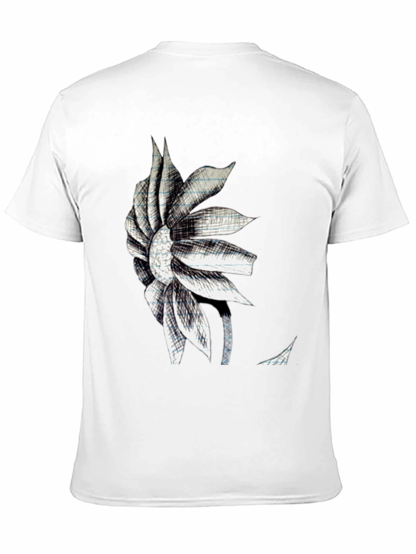 Modern Floral Sketch Graphic Tee