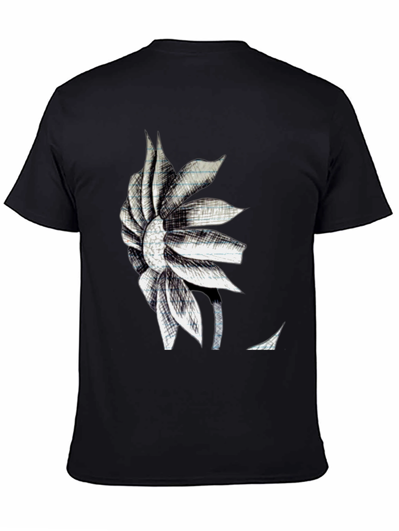 Modern Floral Sketch Graphic Tee