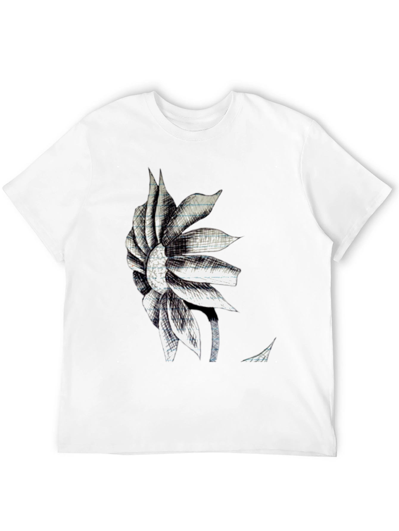 Modern Floral Sketch Graphic Tee