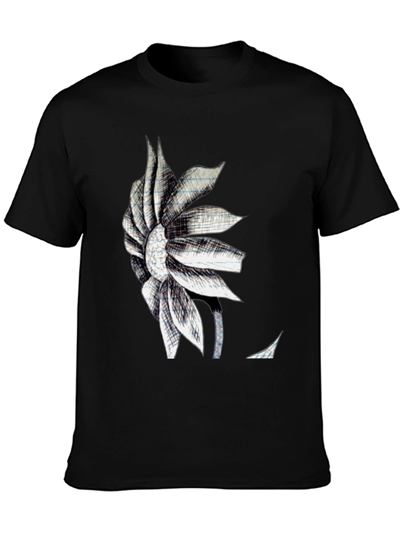 Modern Floral Sketch Graphic Tee