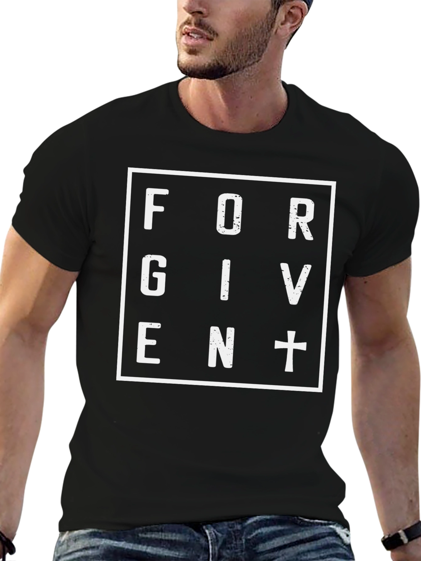 Forgiven T-Shirt - Black Christian Tee