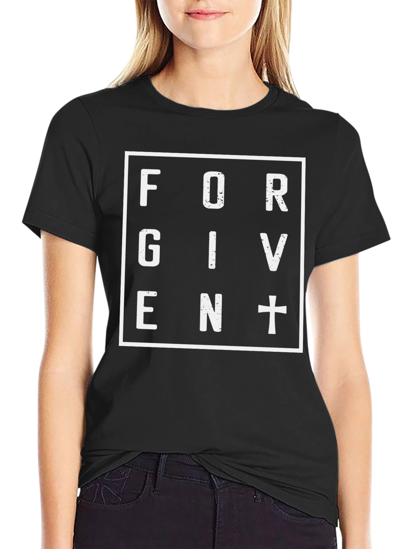 Forgiven T-Shirt - Black Christian Tee