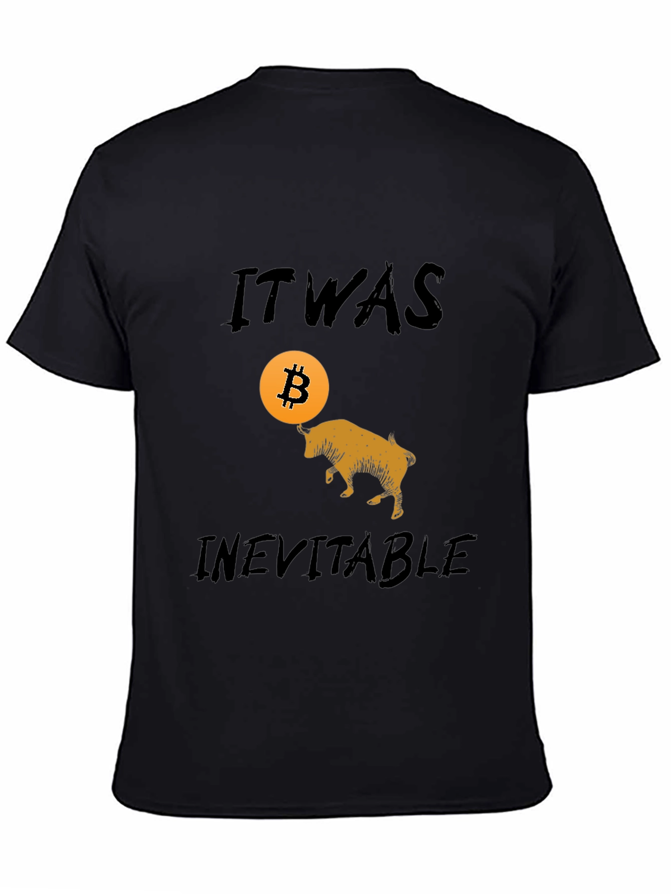 Bitcoin Bull Run Black T-Shirt - Inevitable Crypto Tee