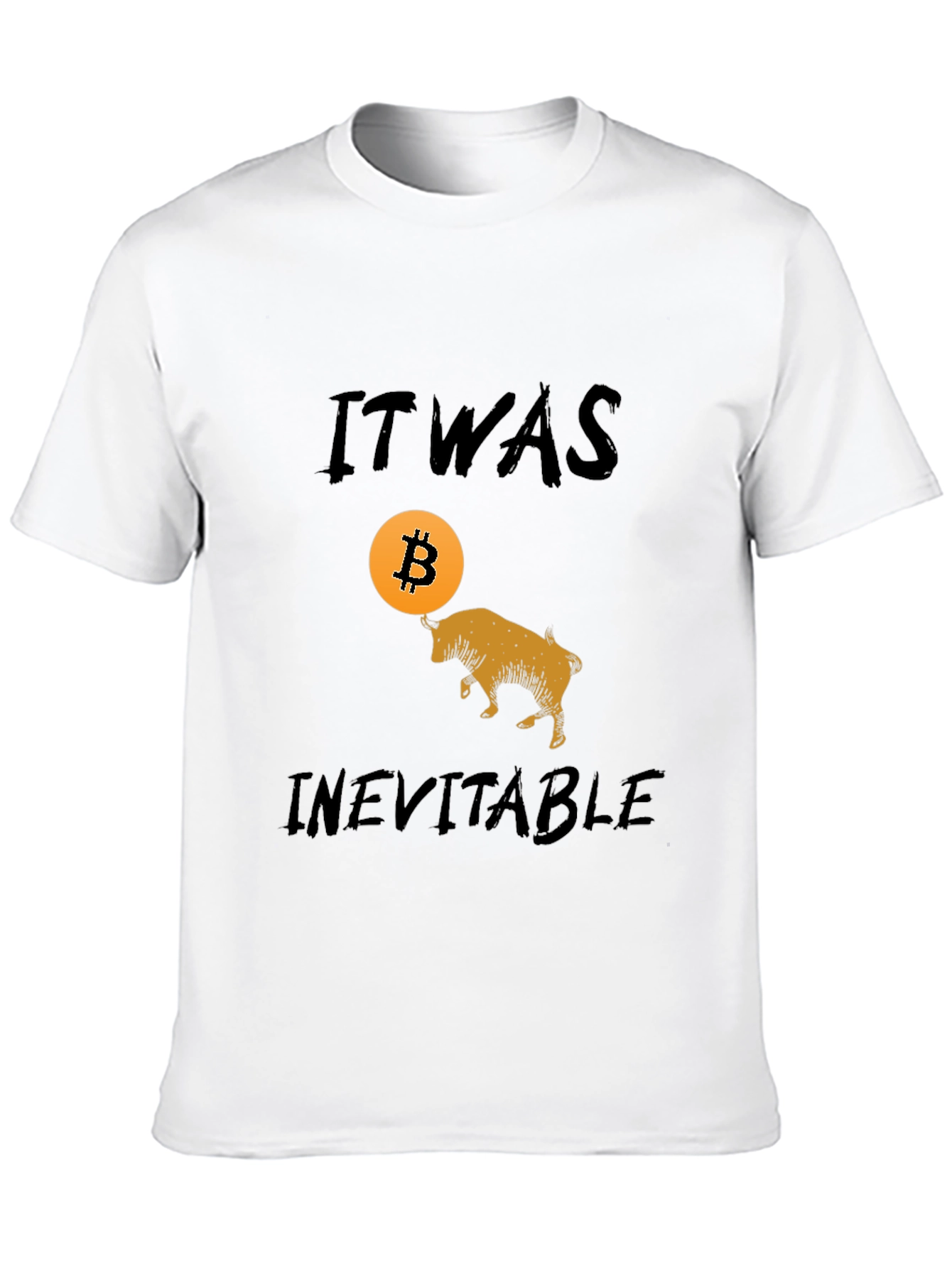 Bitcoin Bull Run Black T-Shirt - Inevitable Crypto Tee