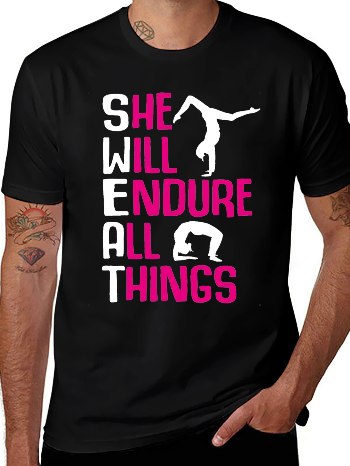 She Will Endure All Things Gymnastics T-Shirt