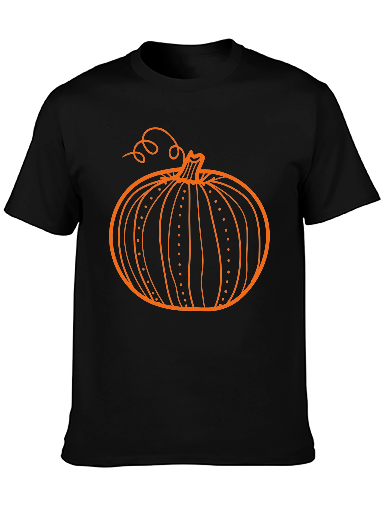 Pumpkin Graphic Black T-Shirt