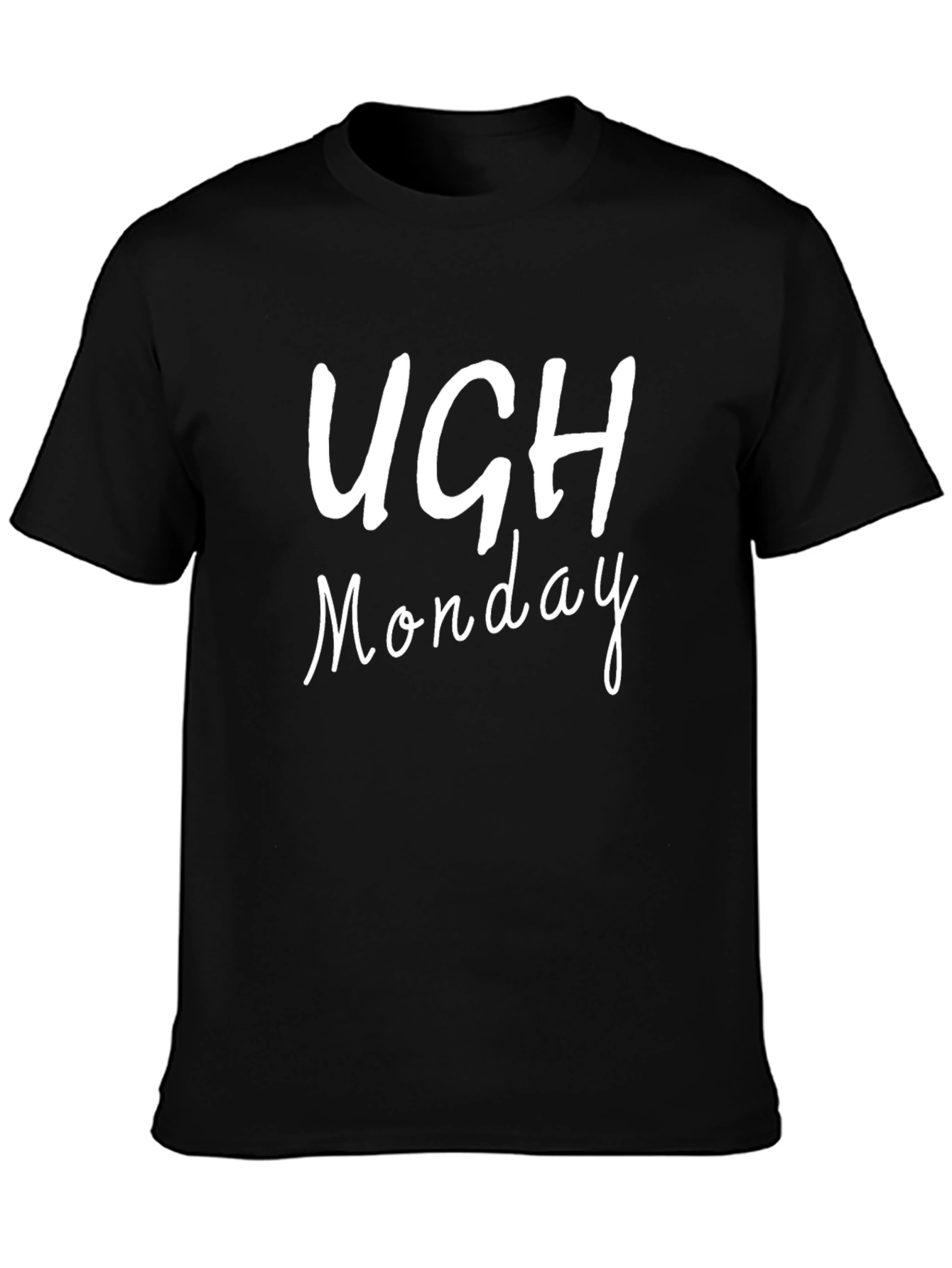 Ugh Monday Graphic Tee - Black T-Shirt