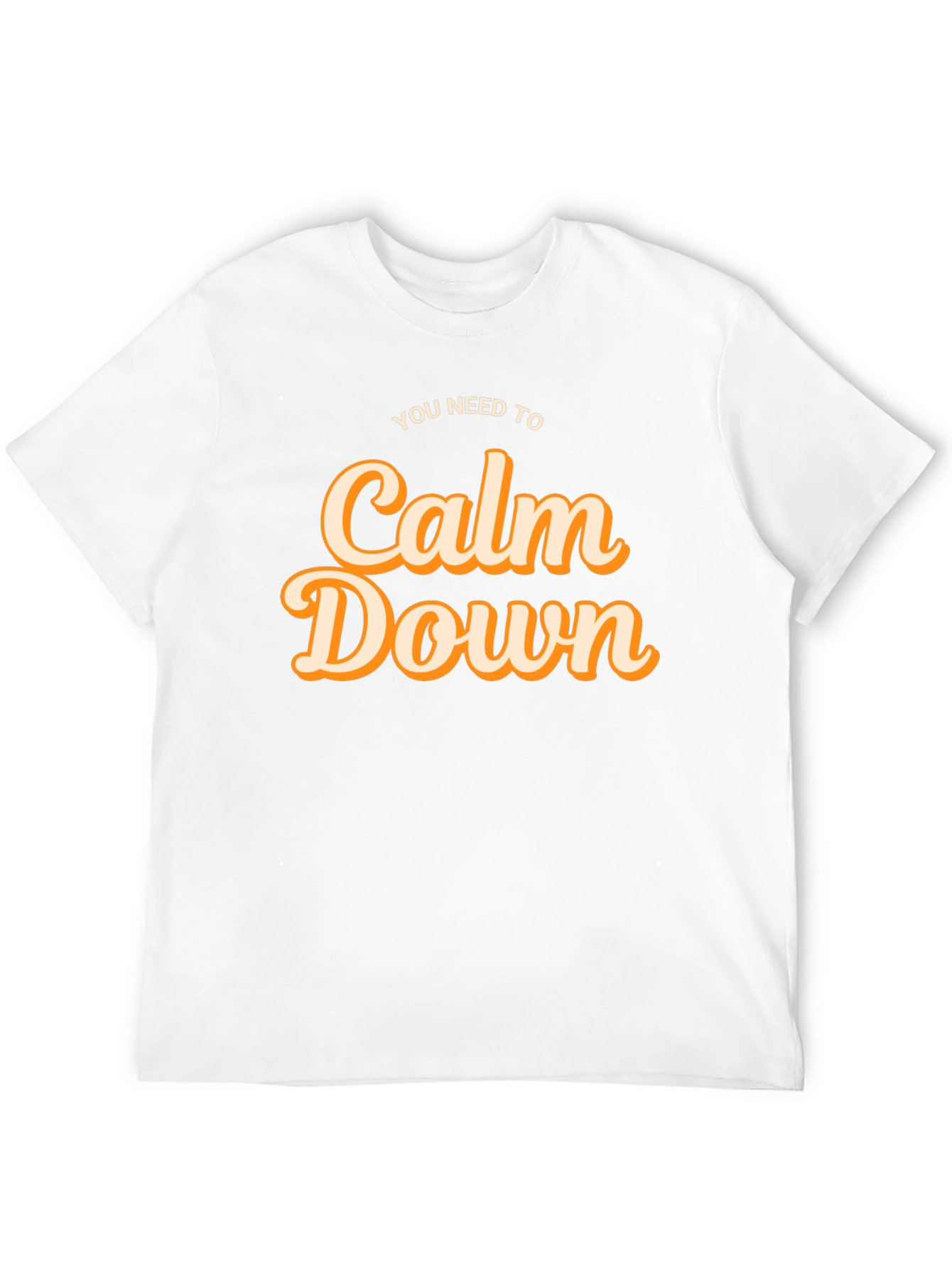 Calm Down Graphic Tee - Soft Cotton Comfort