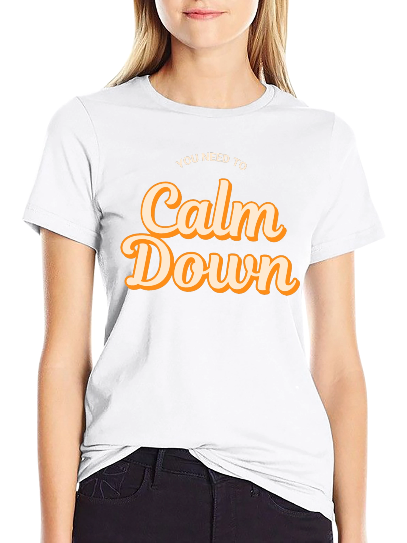 Calm Down Graphic Tee - Soft Cotton Comfort