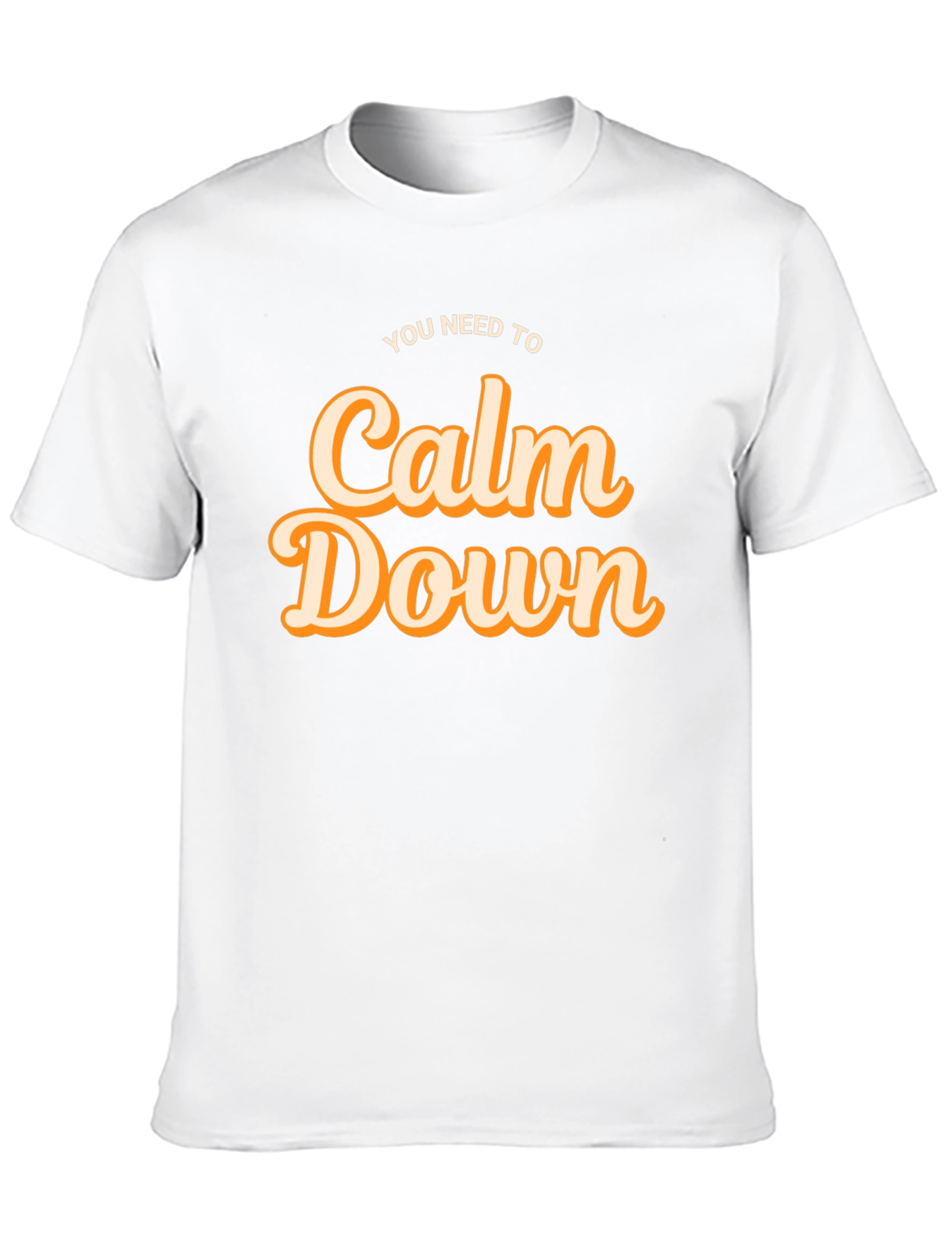 Calm Down Graphic Tee - Soft Cotton Comfort